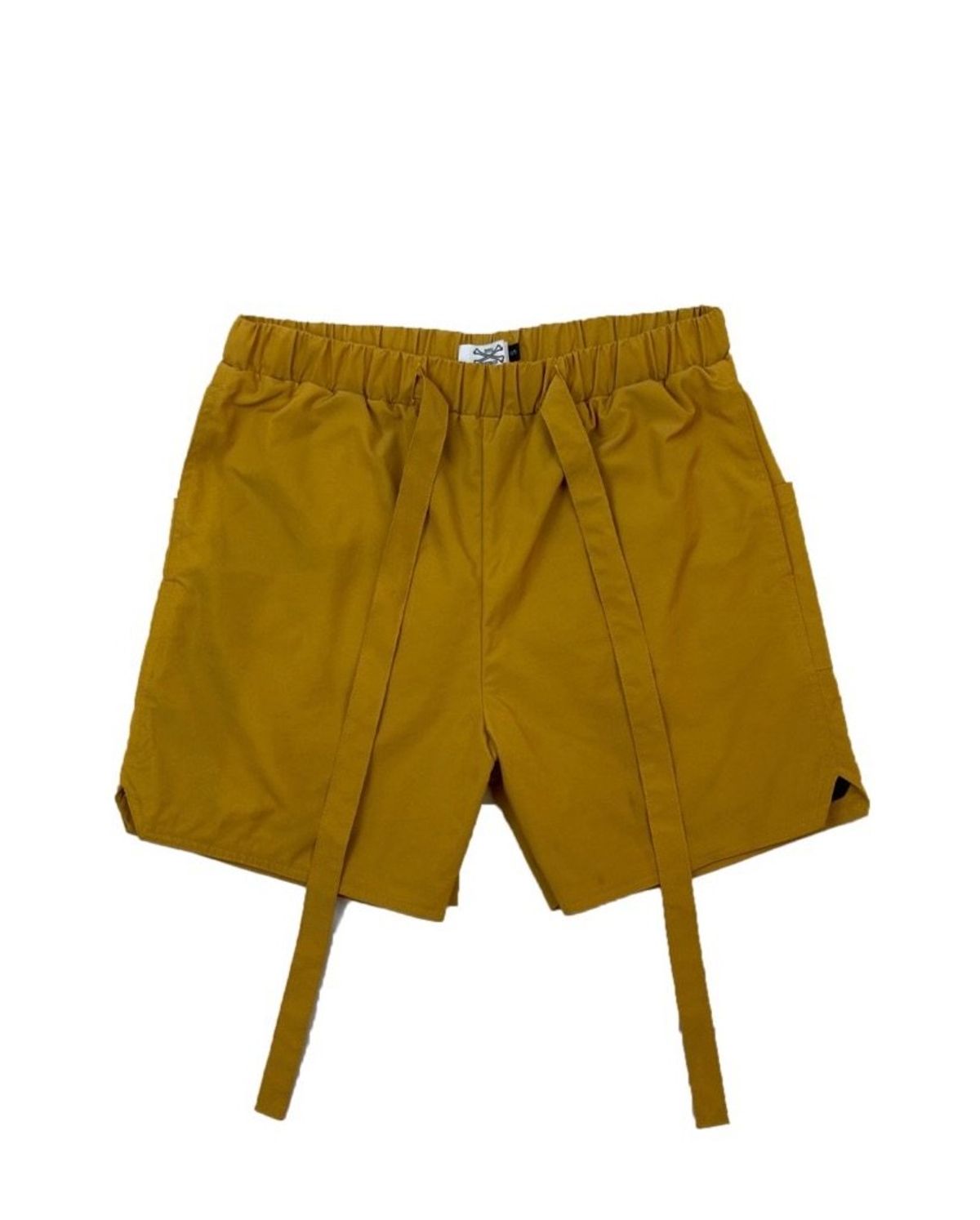Faith in Funerals Mustard Nylon Shorts