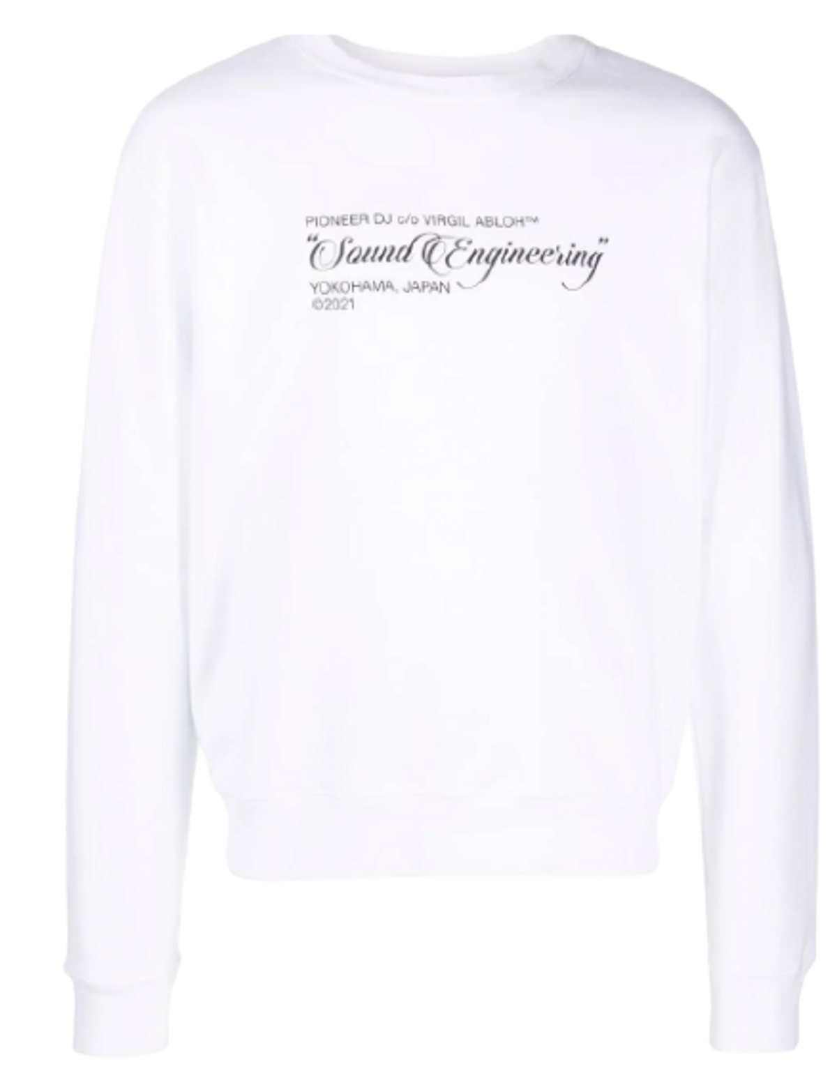 Off-White Graphic Print Long Sleeve White Sweatshirt