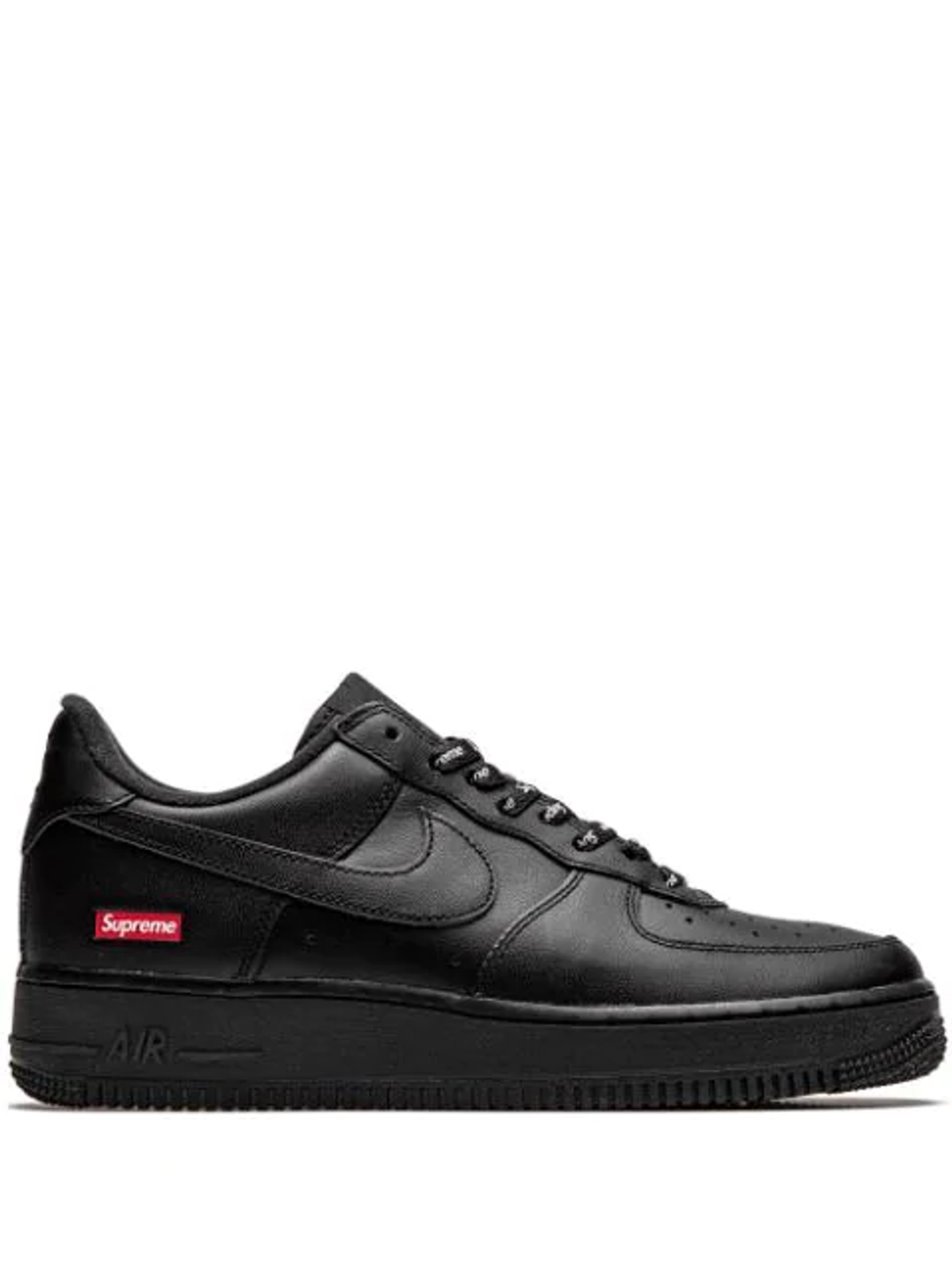 Supreme × Nike Air Force 1 Black Sneakers