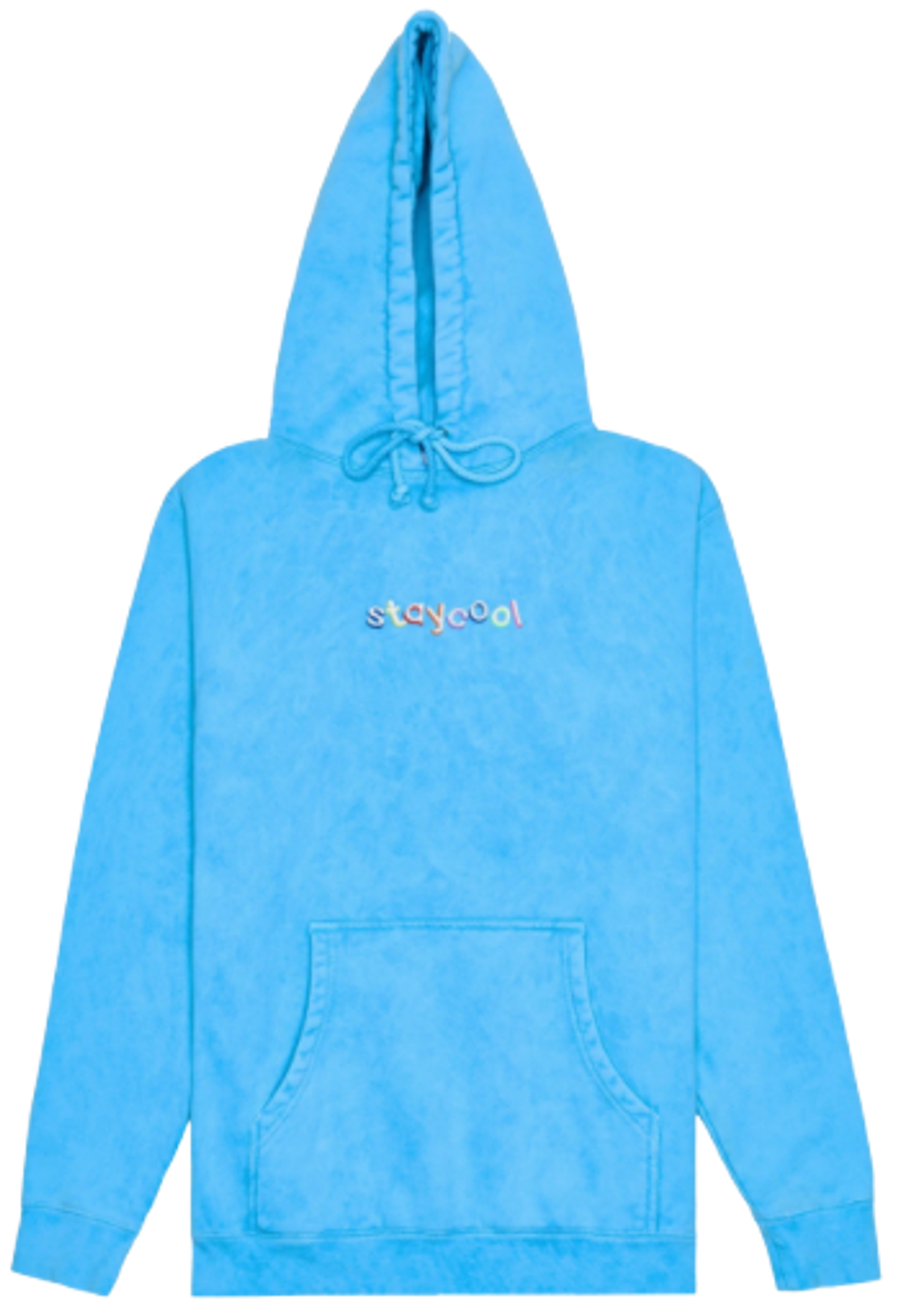 Staycoolnyc Electric Blue Mineral Wash Classic Hoodie