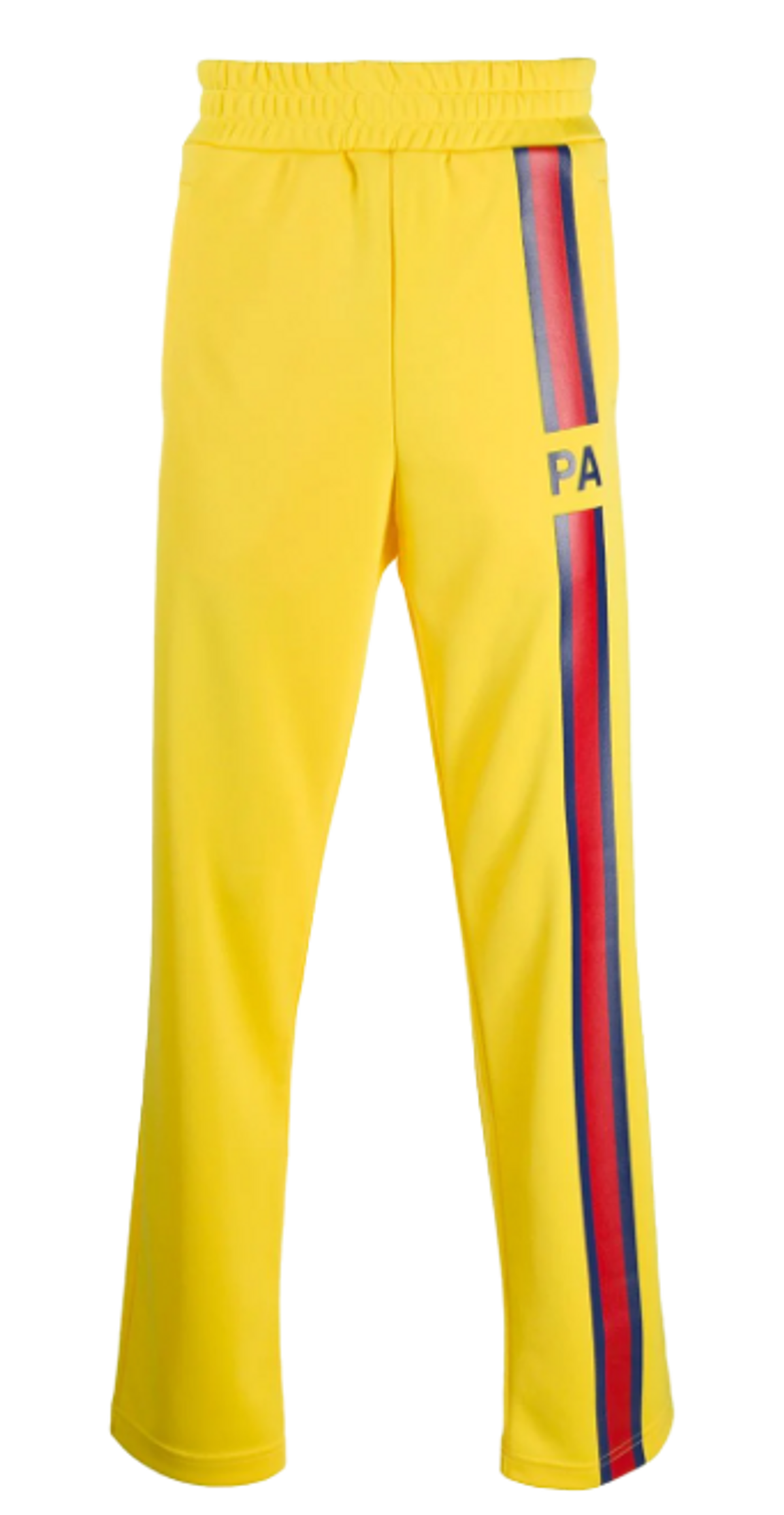 Palm Angels Striped Patch Yellow Track Pants