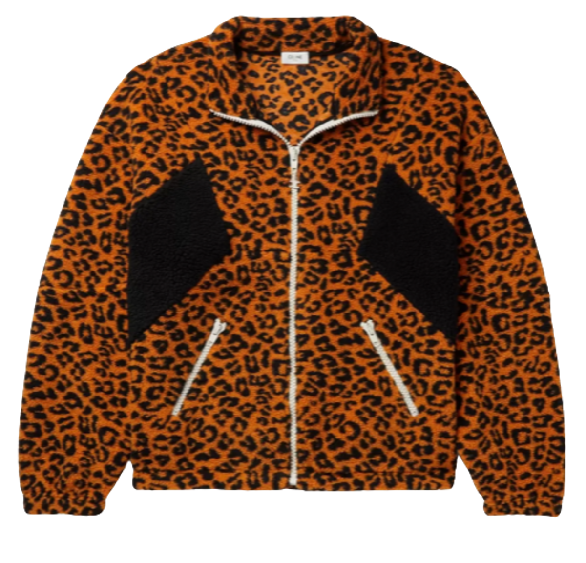Celine Leopard Print Fleece Track Jacket