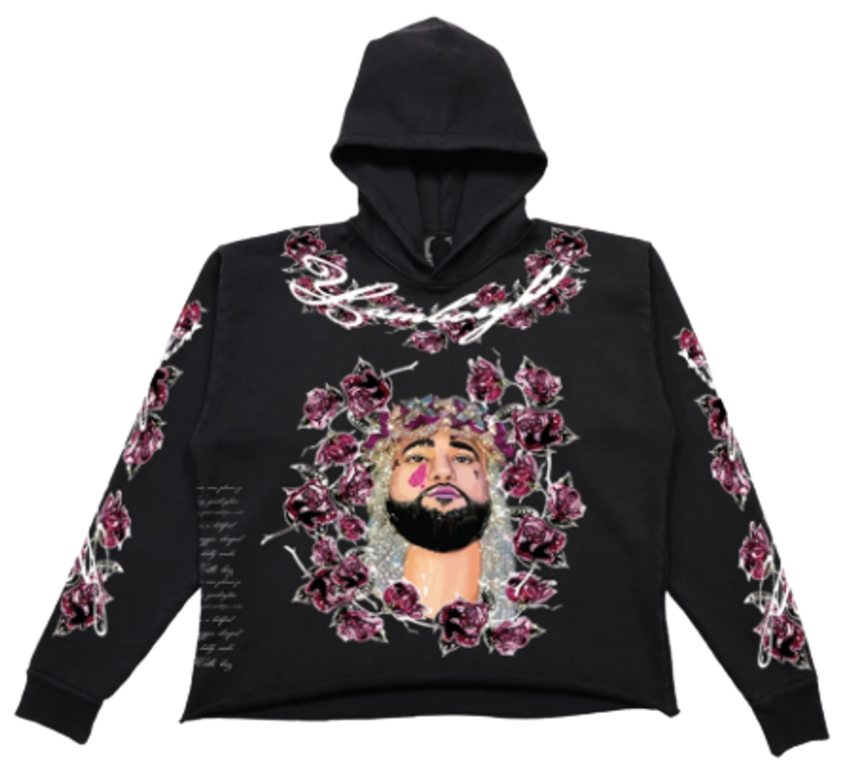 Vlone × Elliot Eliantte Limited Edition Yamborghini Eliantte Black Hoodie