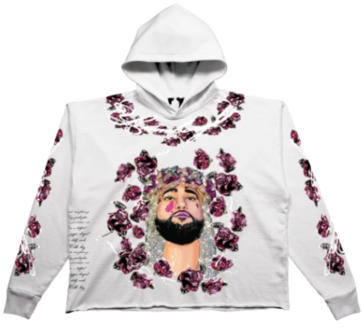 Vlone × Elliot Eliantte Limited Edition Yamborghini Eliantte White Hoodie