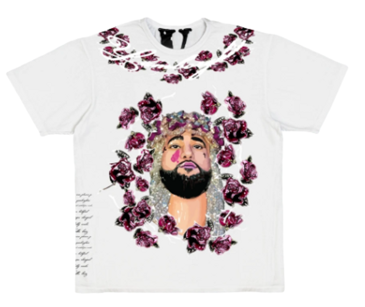 Vlone × Elliot Eliantte Limited Edition Yamborghini Eliantte White T-shirt