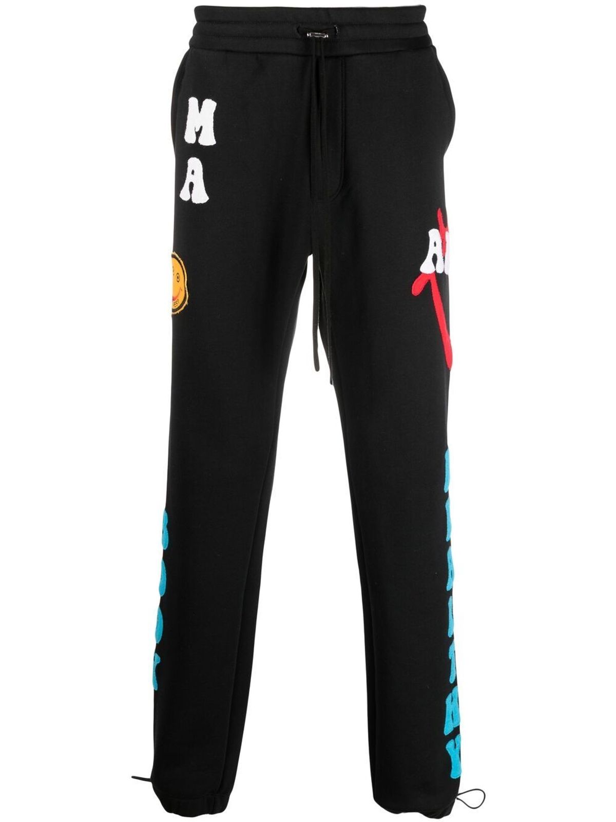 Amiri Patch-Detail Cotton Black Track Pants