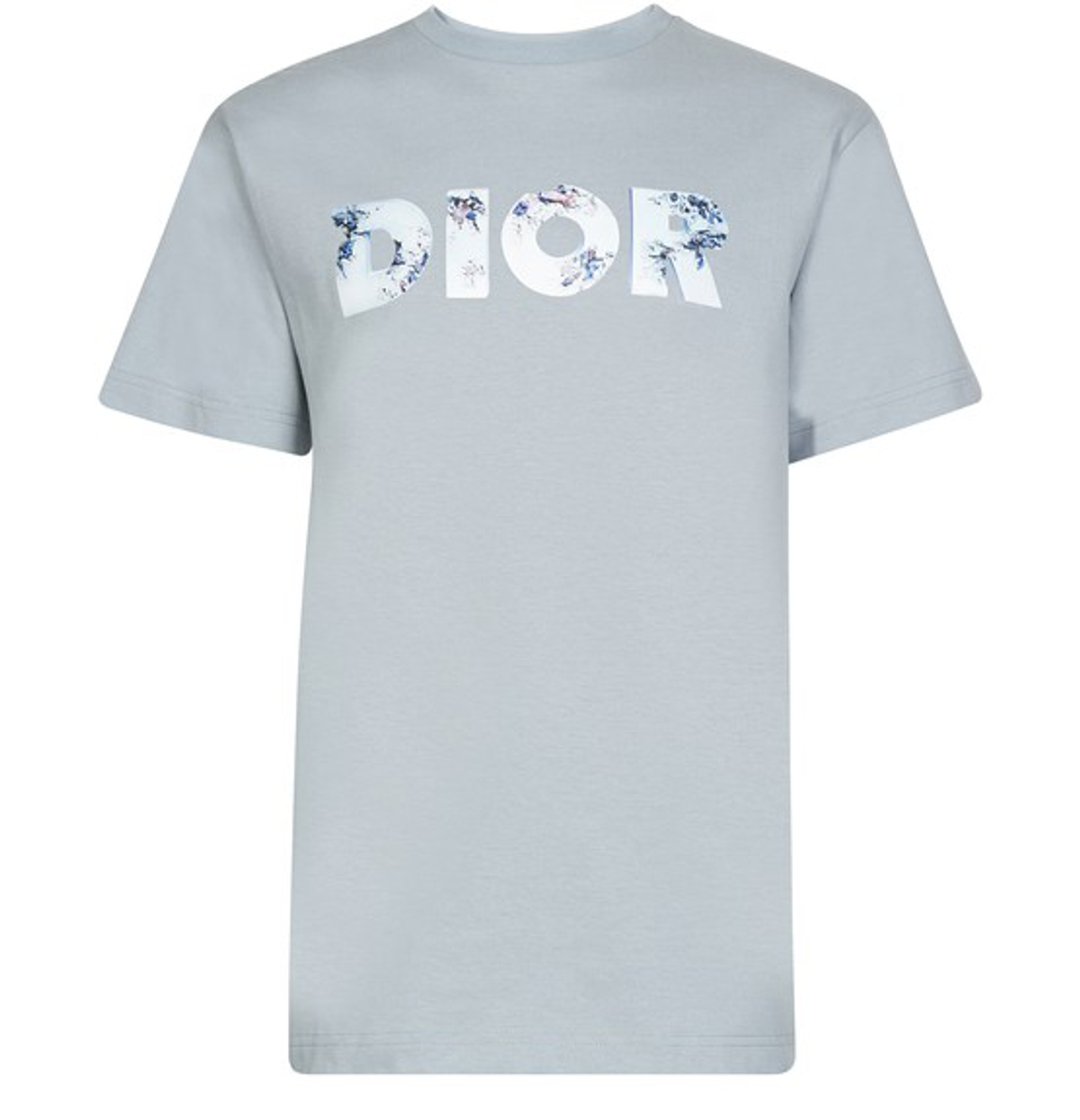 Dior × Daniel Arsham Logo Short Sleeve T-Shirt In Pale Grey