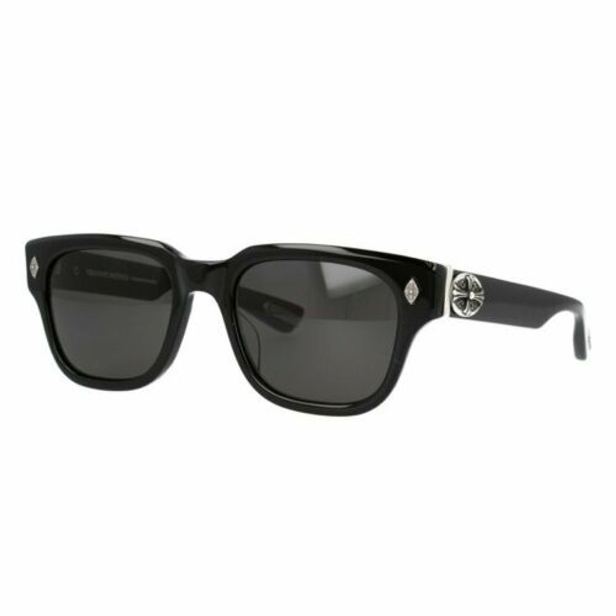 Chrome Hearts Regular Fit Givenhed BK 52 Black Frame Gray Lens Sunglasses