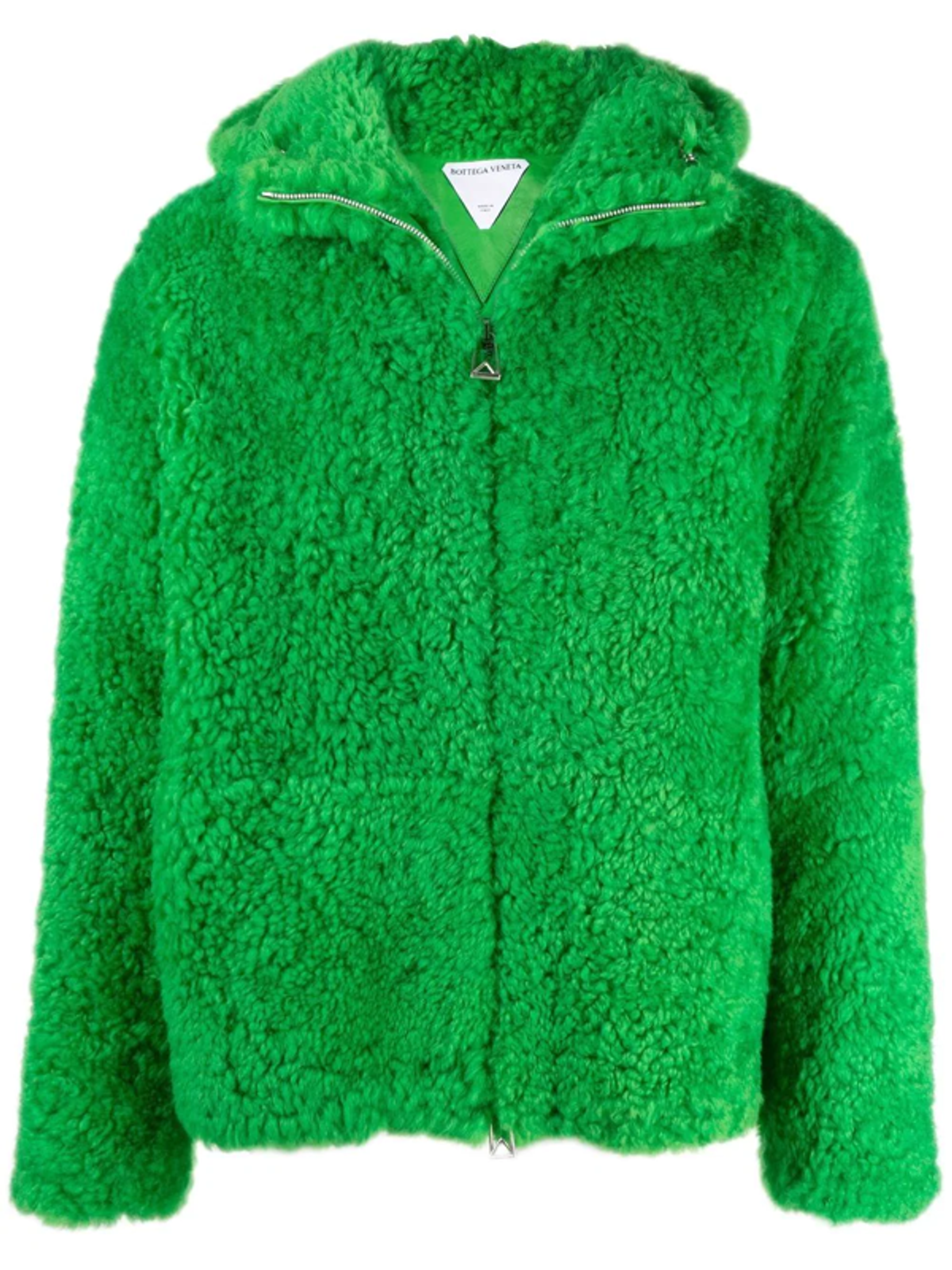 Bottega Veneta Funnel Neck Green Jacket