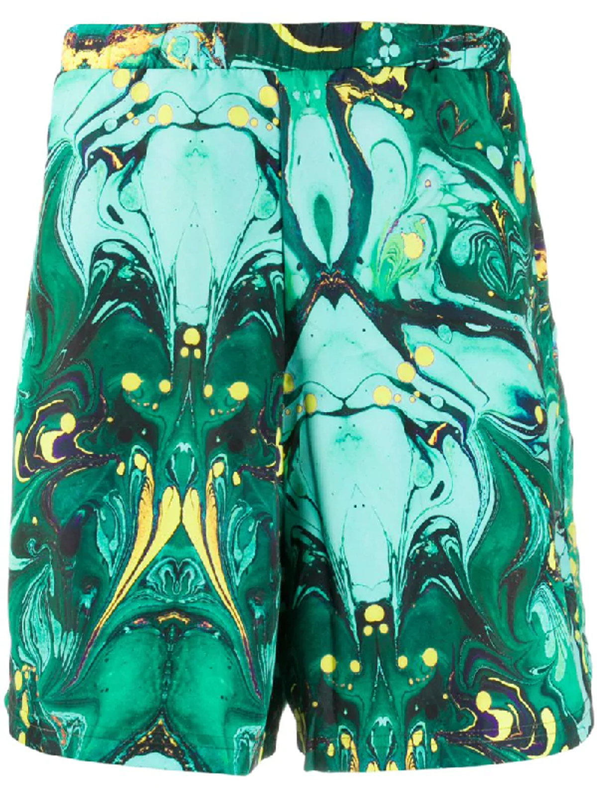 Formy Studio Pinball Wizard Print Green Bermuda Shorts