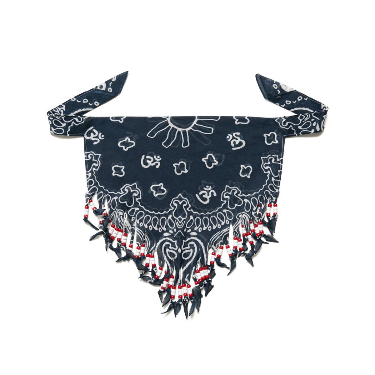 Cactus Plant Flea Market Beaded Bandana Blue