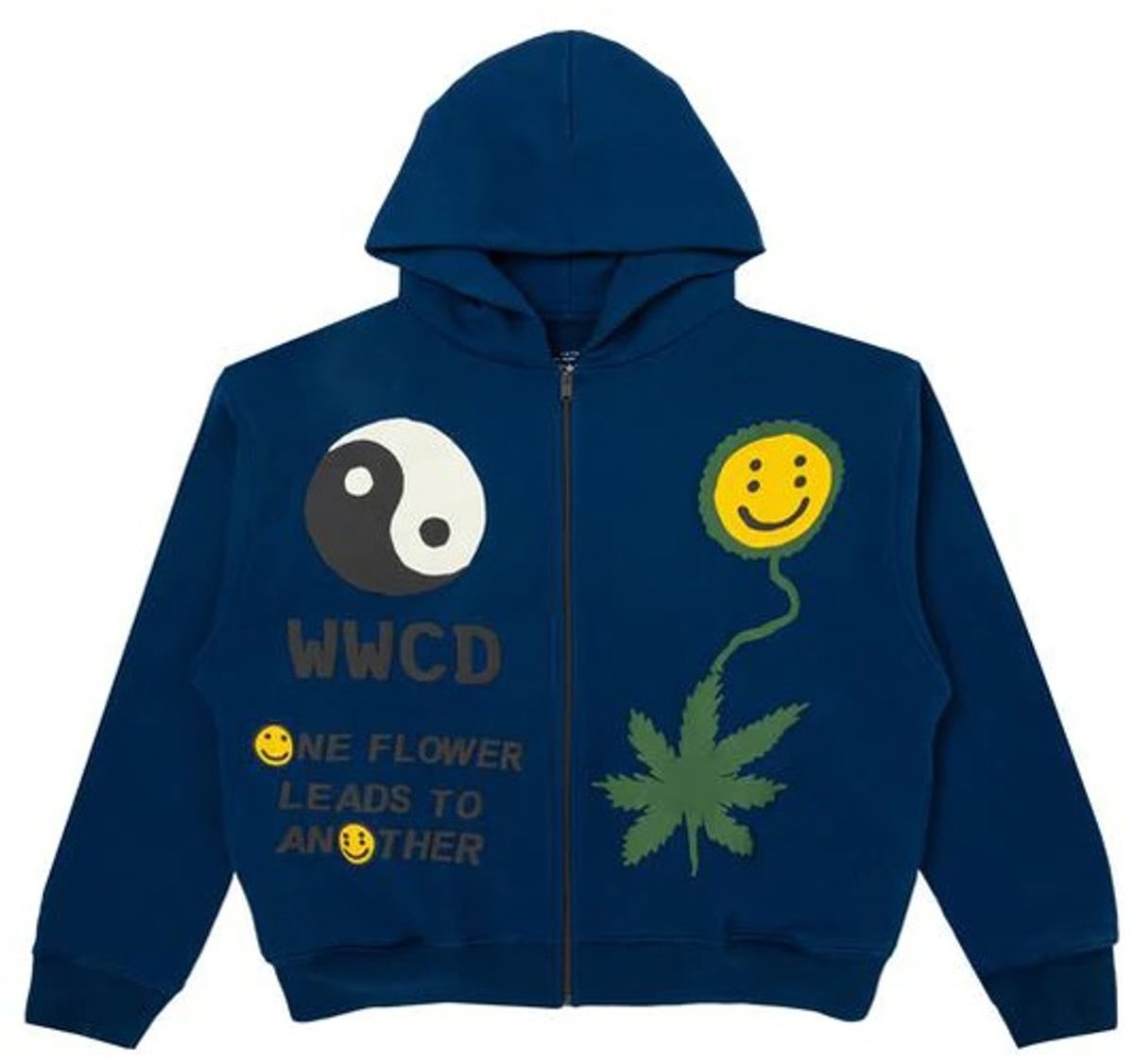 Cactus Plant Flea Market Earth First Zip Hooded Sweatshirt