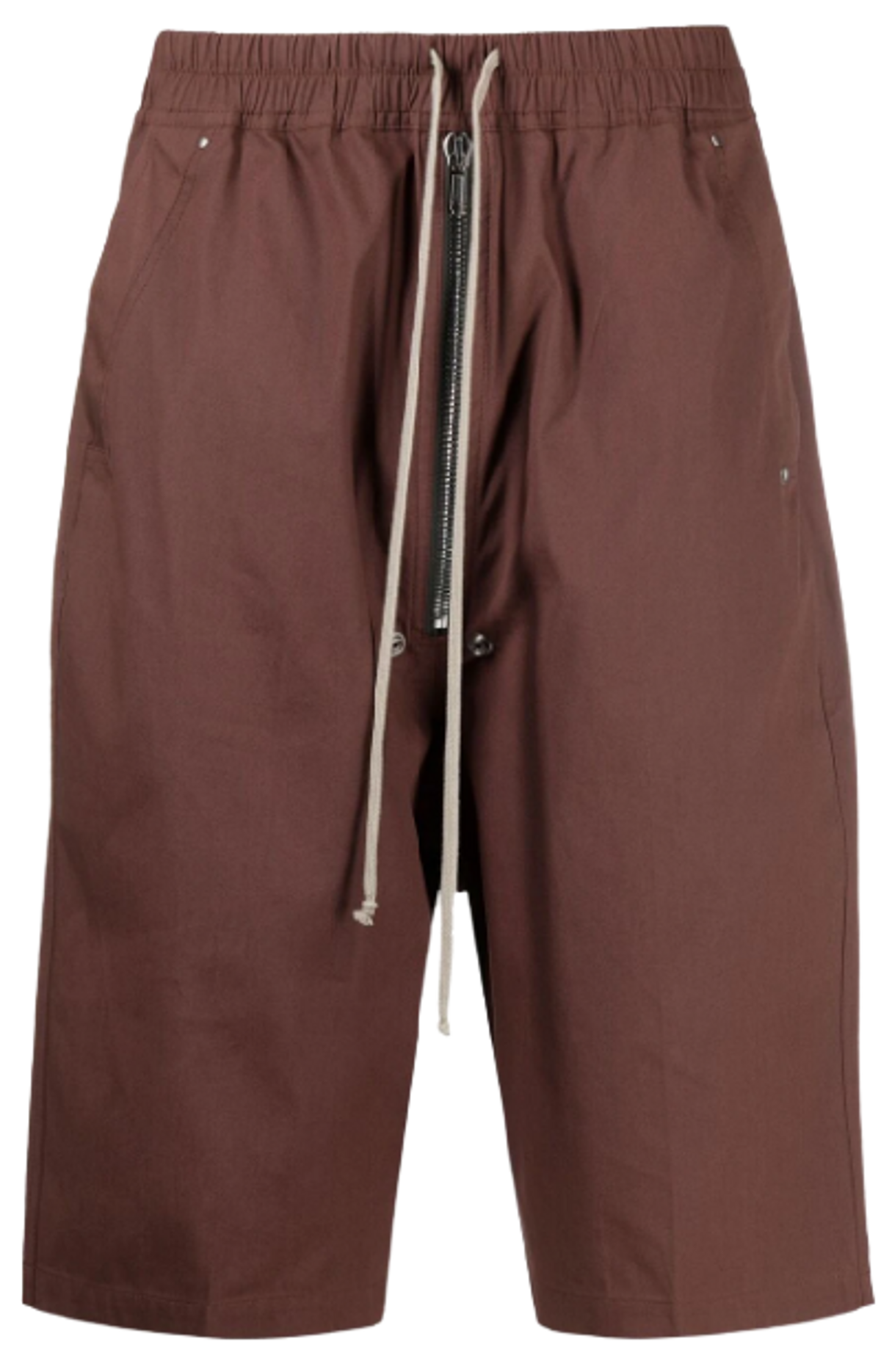 Rick Owens Drawstring Drop Сrotch Brown Shorts