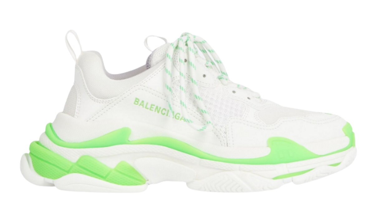Balenciaga Triple Fluo Green White Sneakers