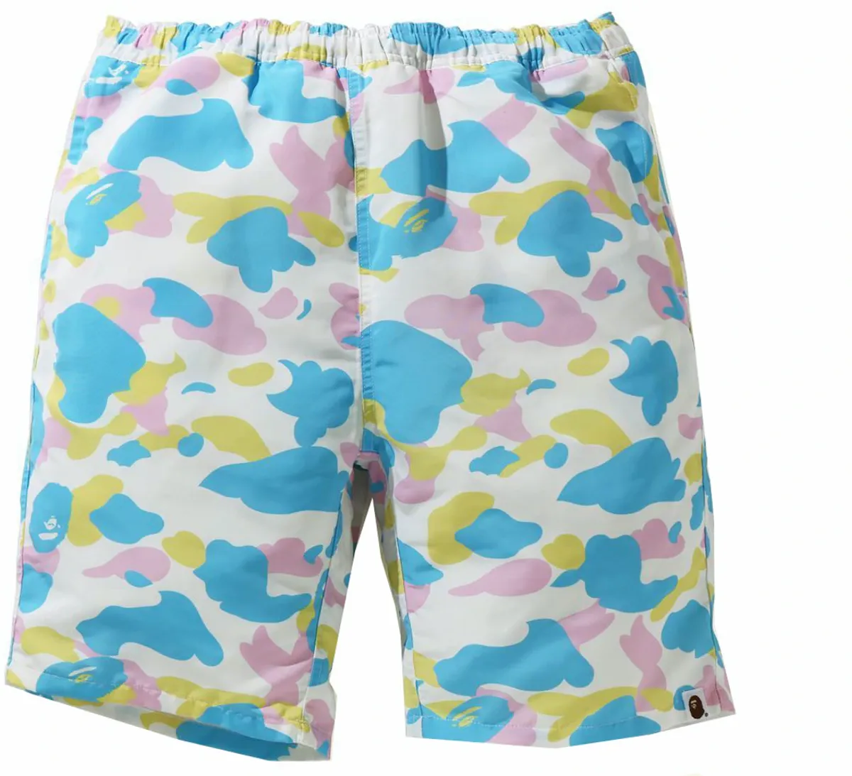 Bape New Multi Camo White Track Shorts