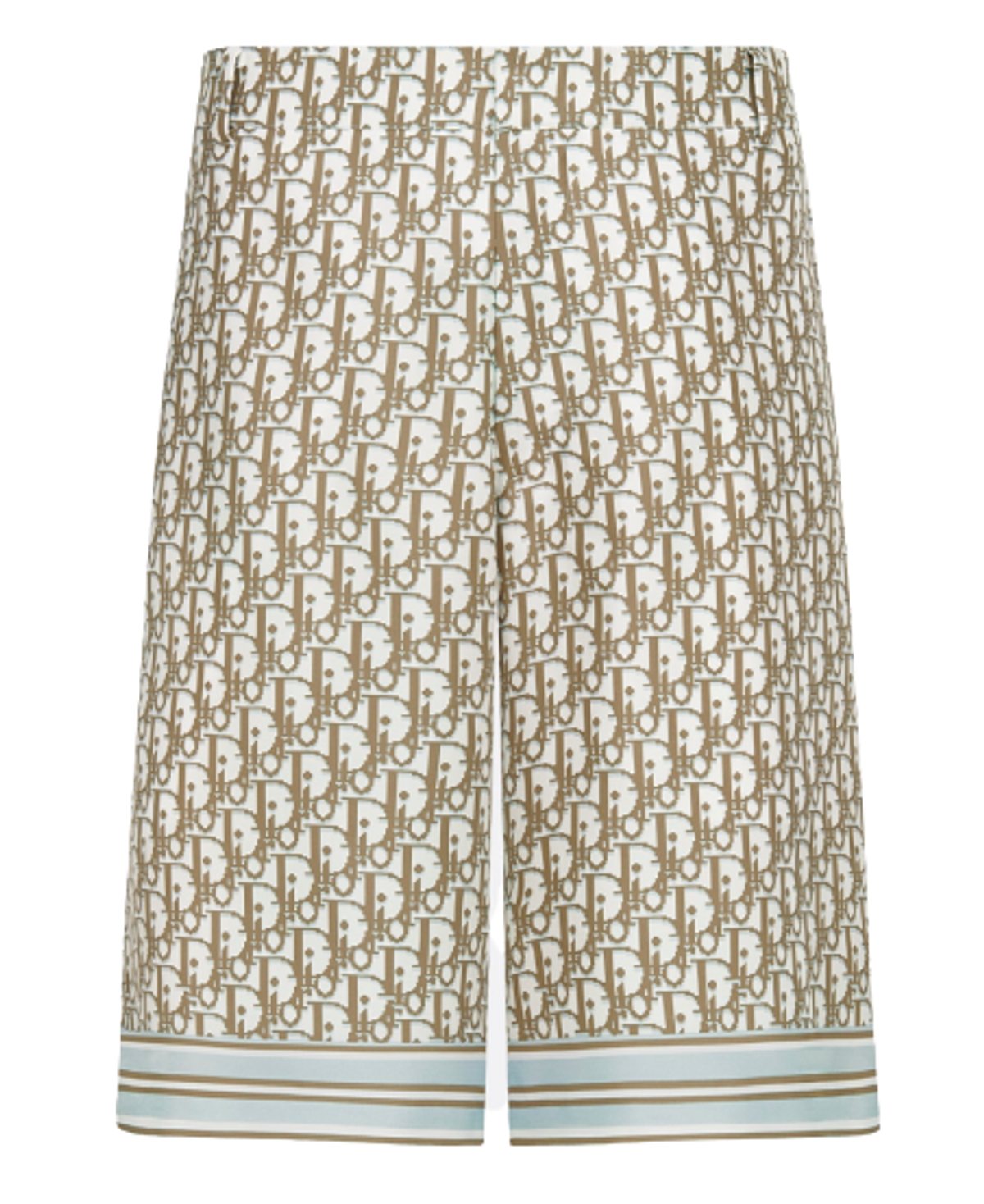 Dior Oblique Pixel Multicolor Silk Twill Bermuda Shorts