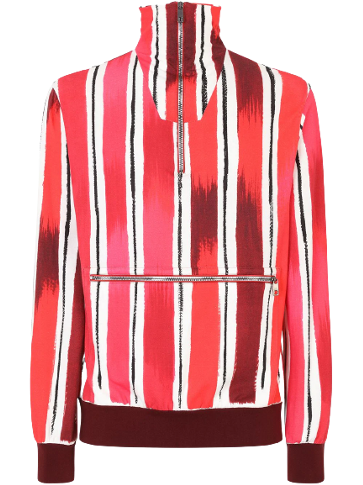 Dolce & Gabbana Brushstroke Print Red Sweatshirt