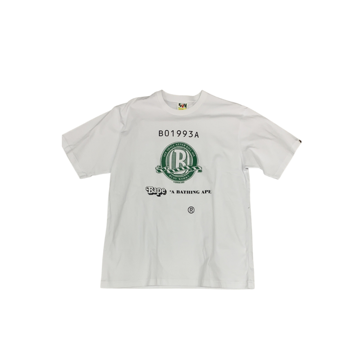 Bape Bitcoin Blanc Print T-Shirt