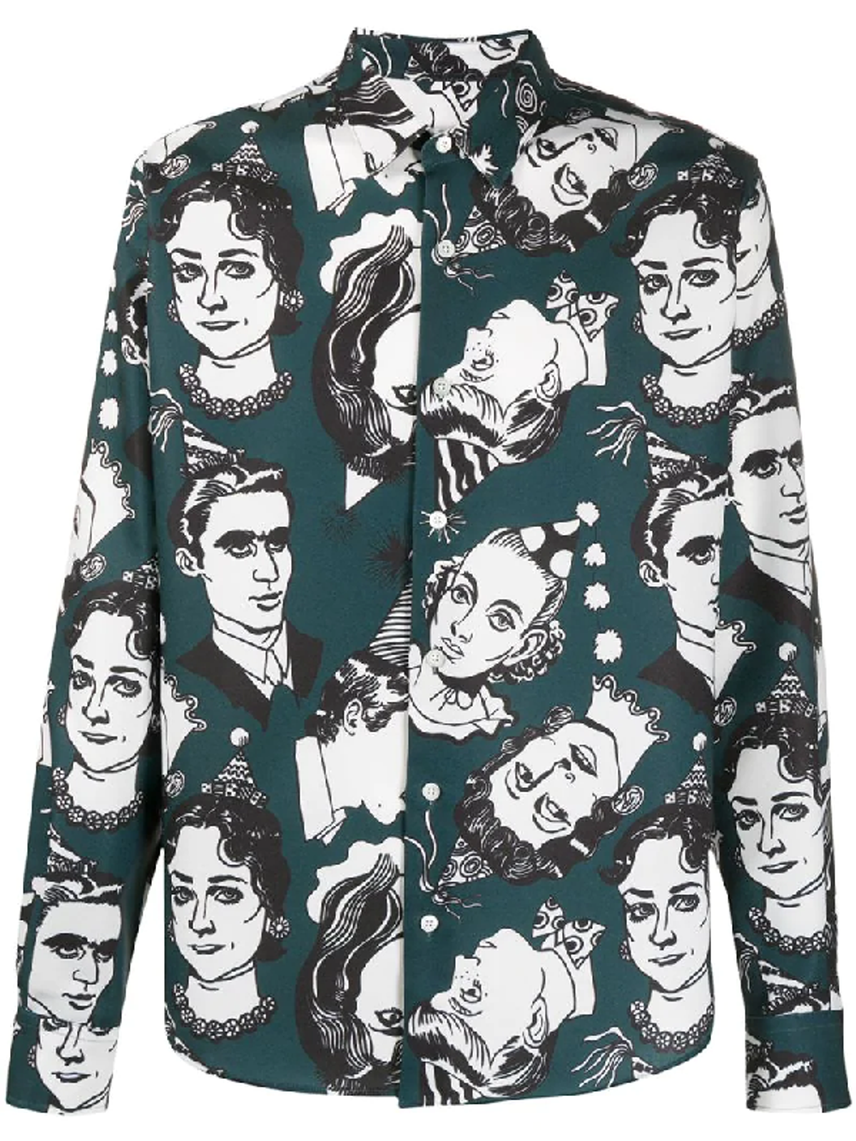 Ami Alexandre Mattiussi Summer Fit Printed Green Shirt