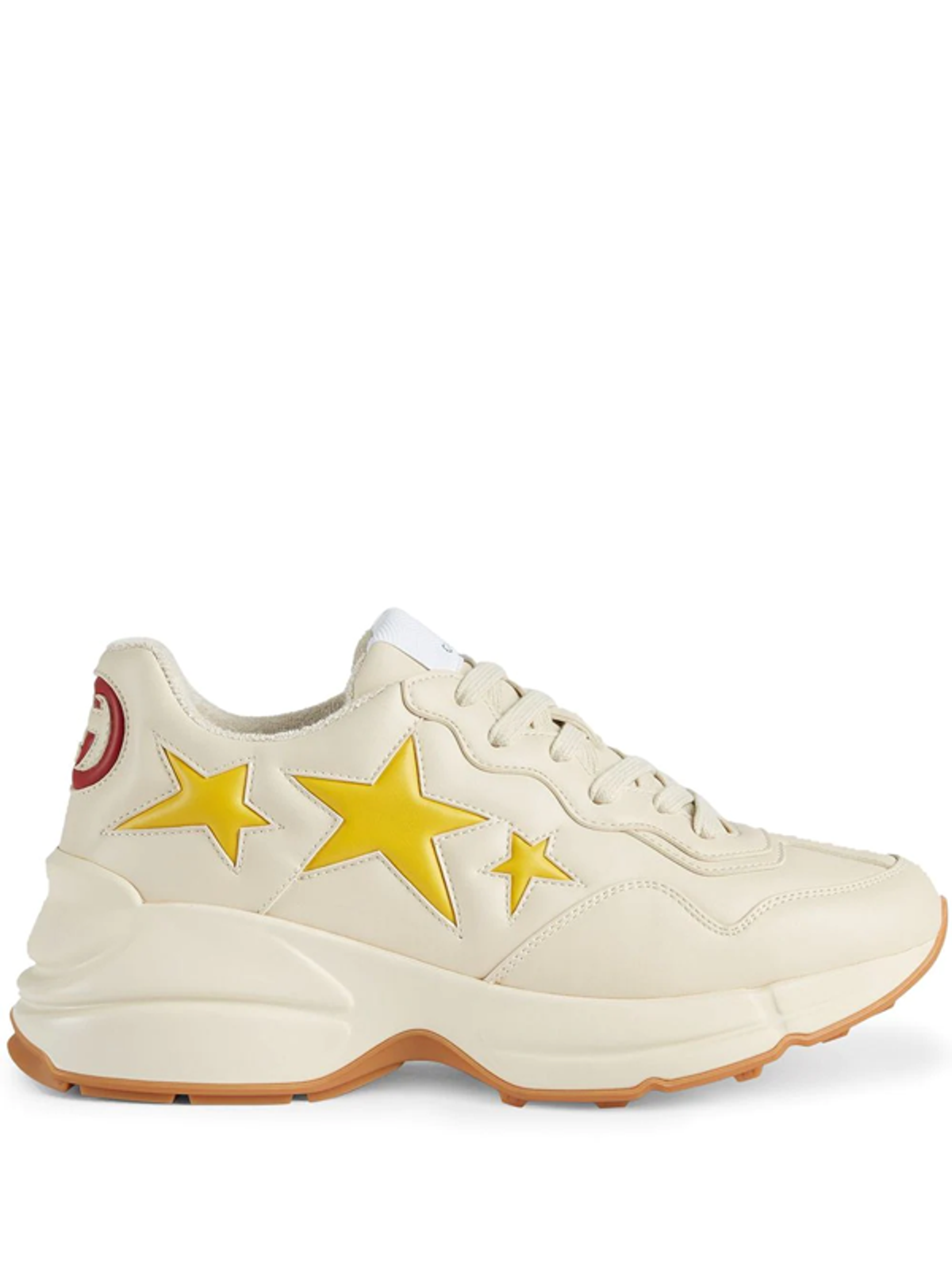 Gucci Rhyton Star-patch Sneakers In Neutrals