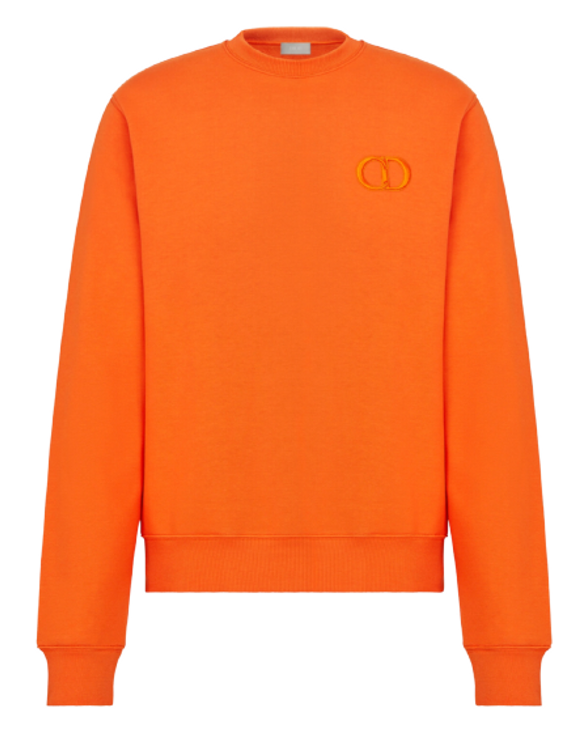 Dior CD Icon Orange Cotton Fleece Sweatshirt