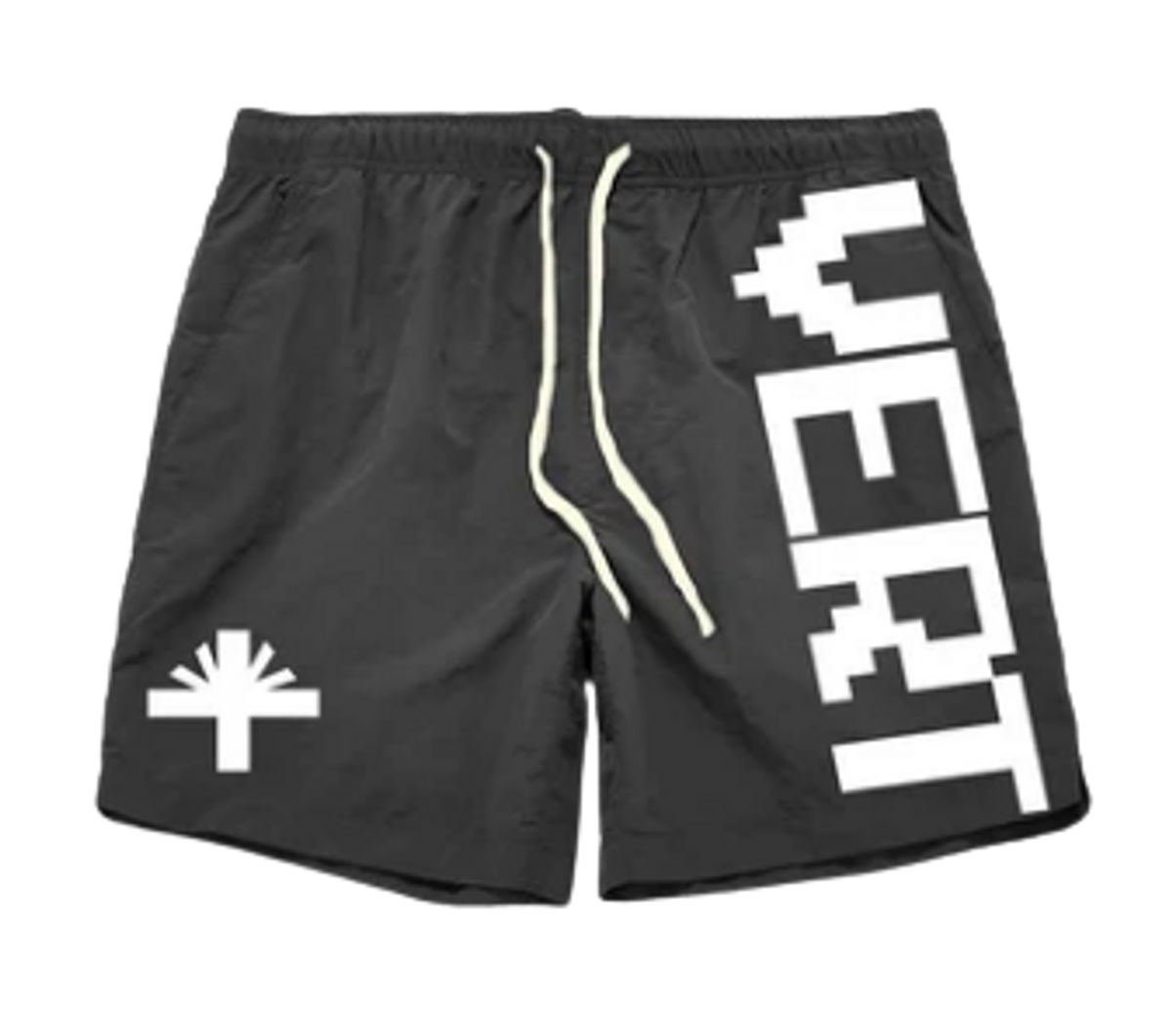 Vertabrae Black White T-1 Shorts