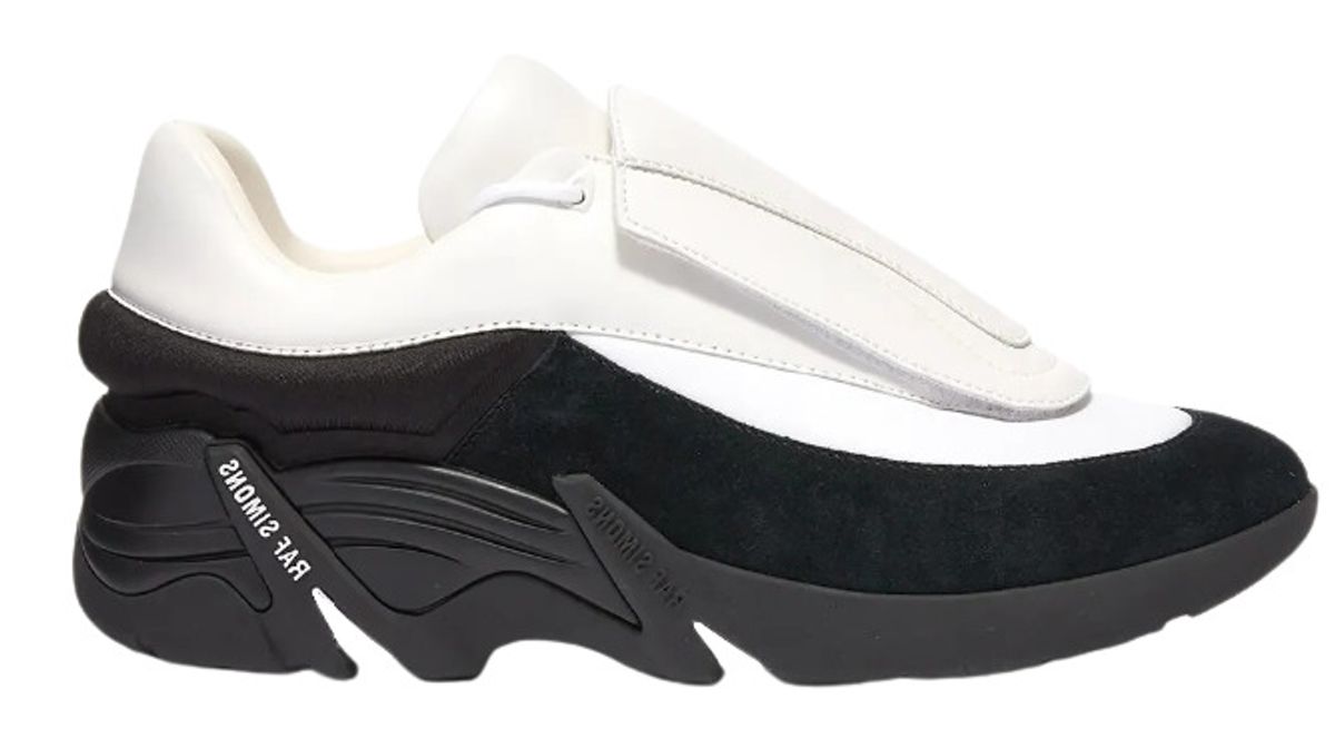 Raf Simons Oversized 2 Tone Leather Runner Sneakers