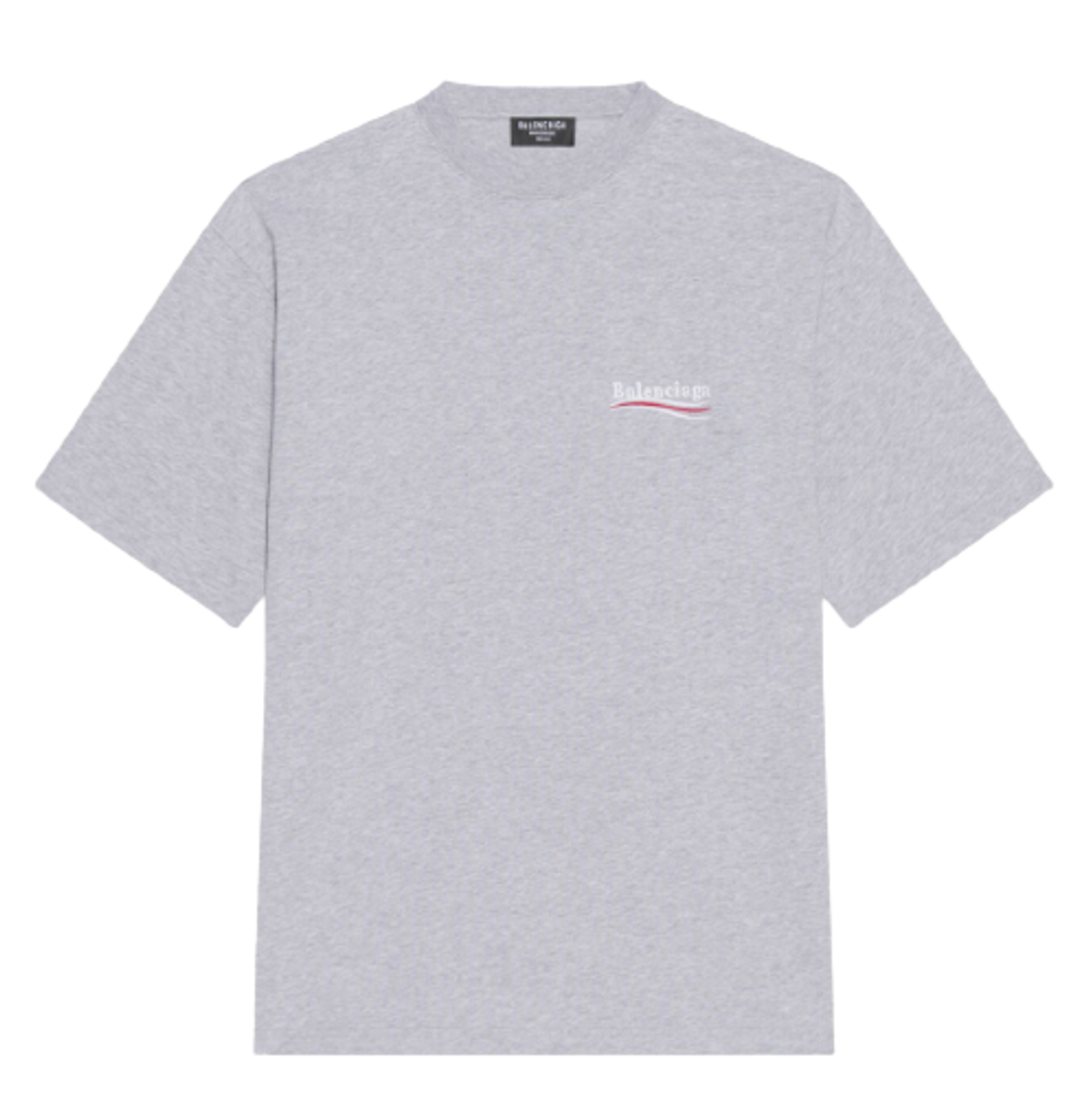 Balenciaga Political Campaign Large Grey T-Shirt