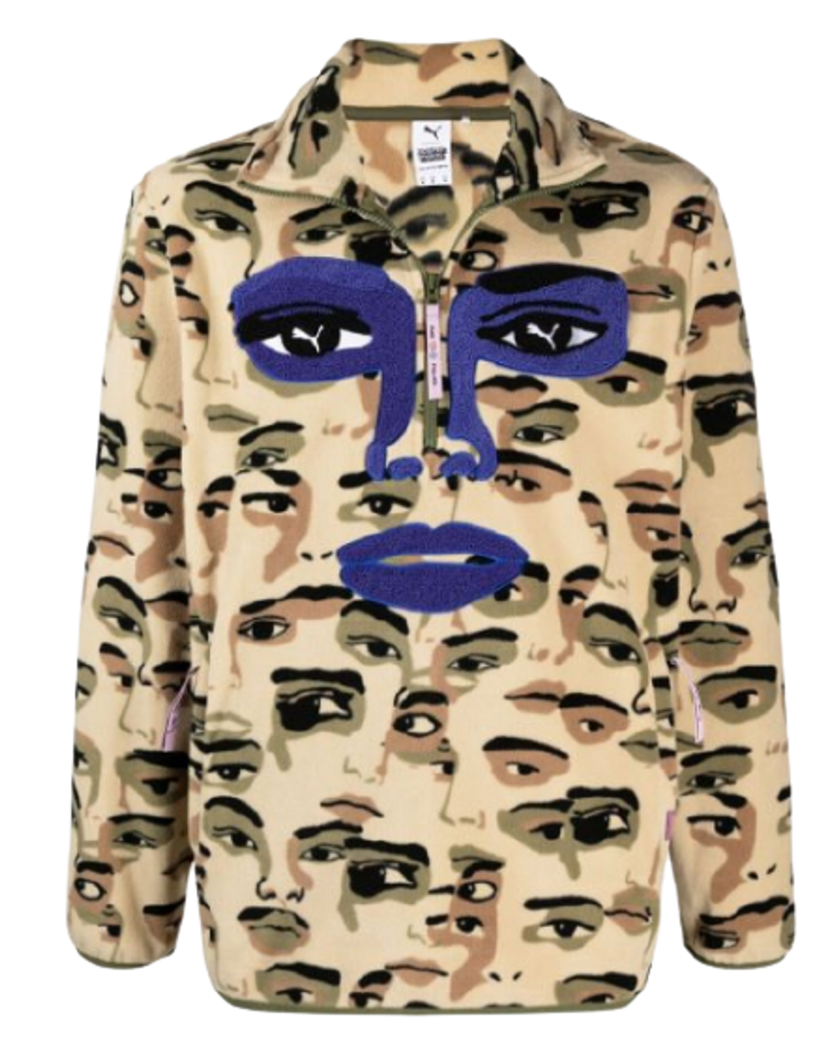 Puma All Over Face Print Jumper Jacket