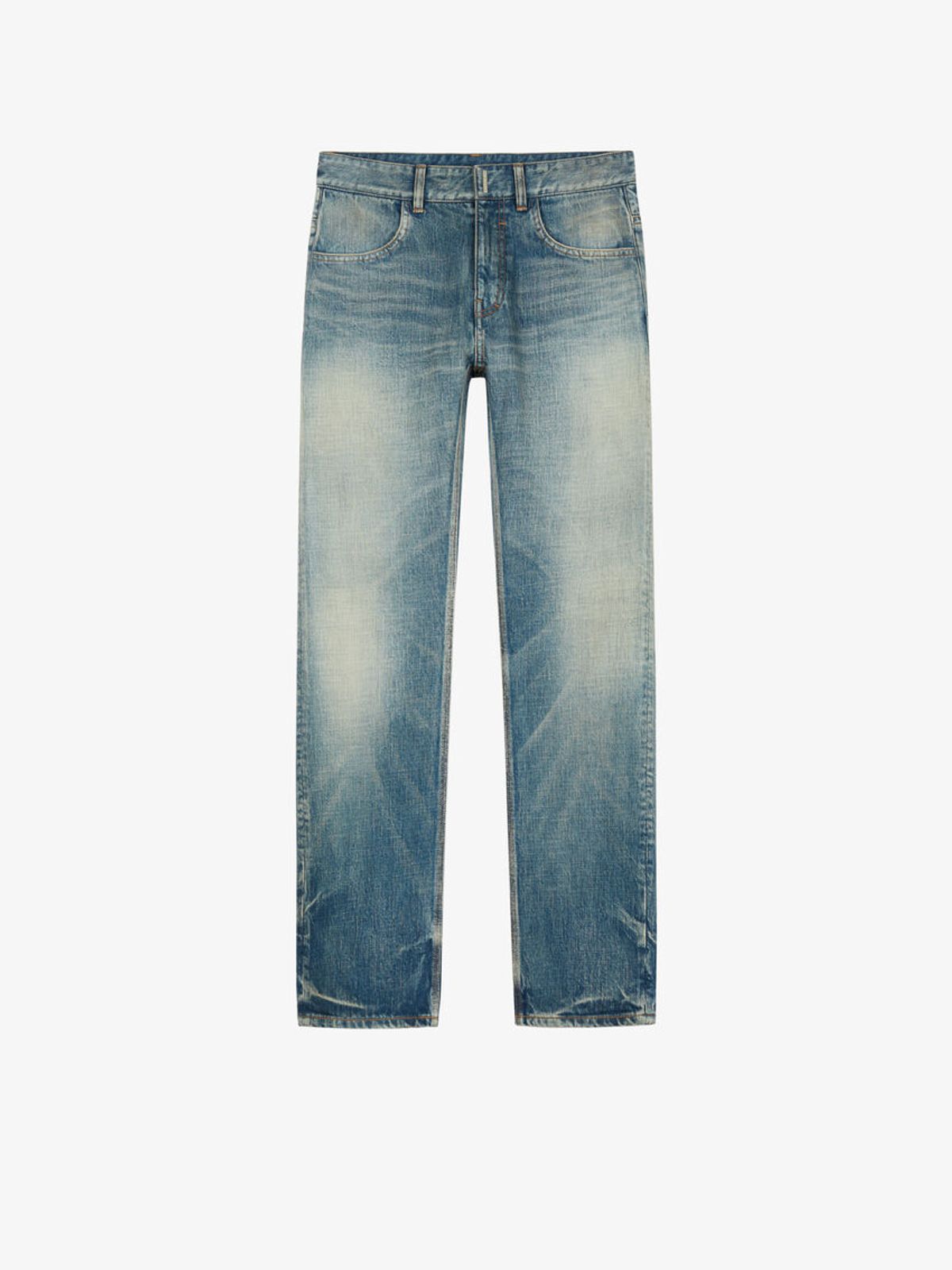 Givenchy Vintage Effect Faded Denim Jeans