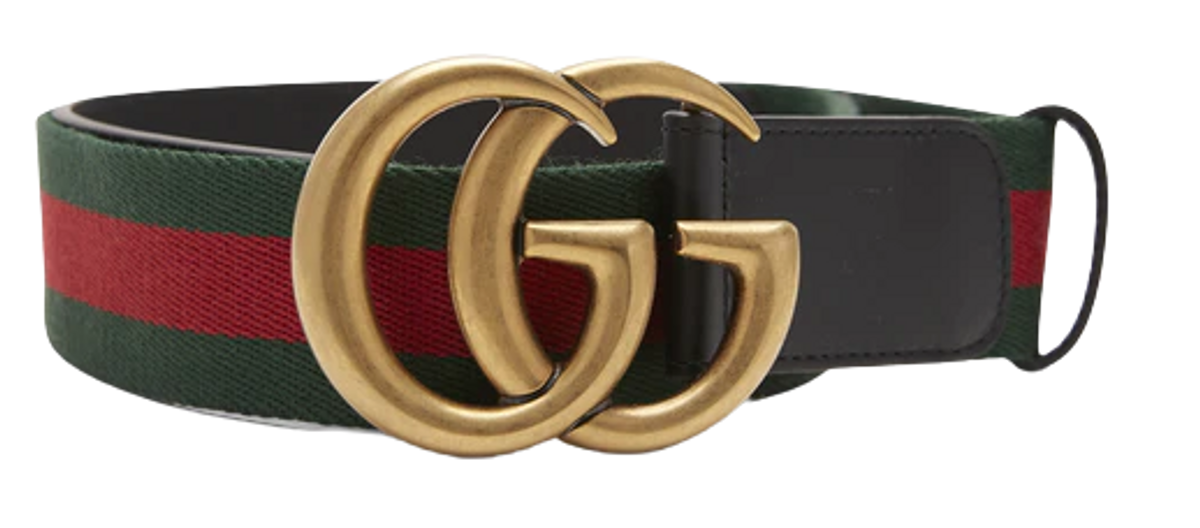 Gucci Green Red Double G Belt