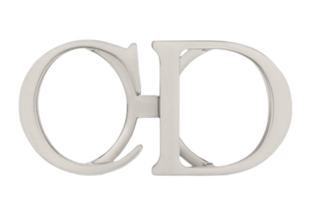 Dior Palladium Finish Belt Buckle