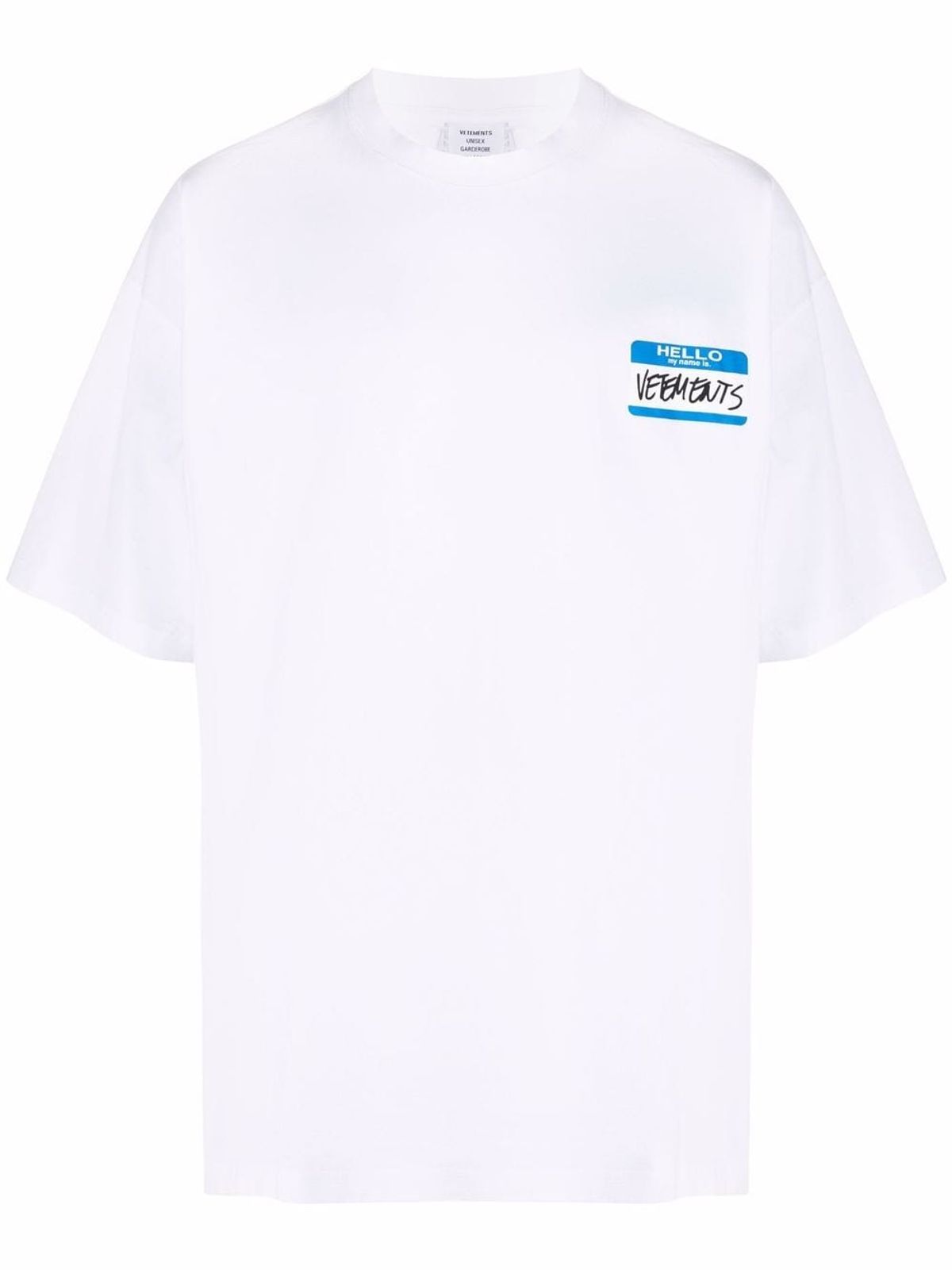 Vetements Graphic White Print T-Shirt