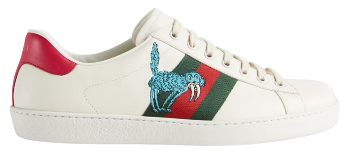 Gucci Freya Hartas Ace White Sneakers