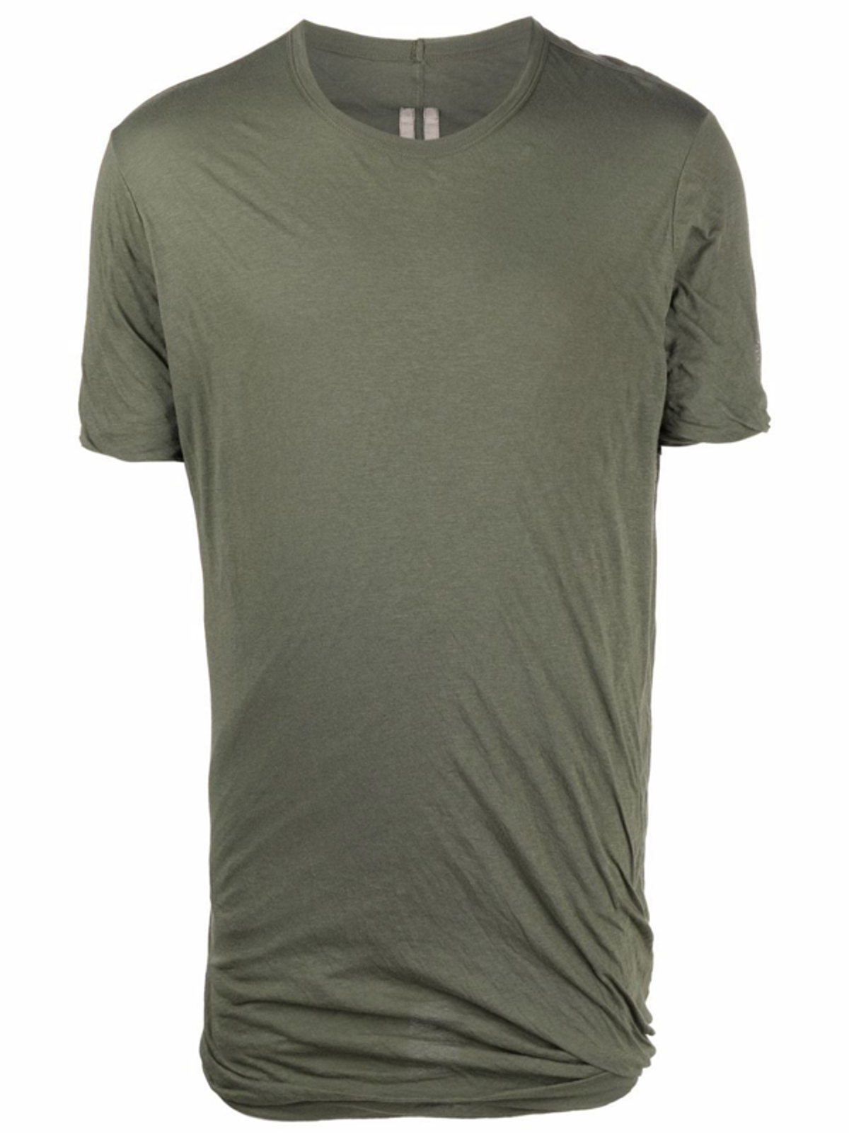 Rick Owens Double Ss Organic Cotton Green T-Shirt