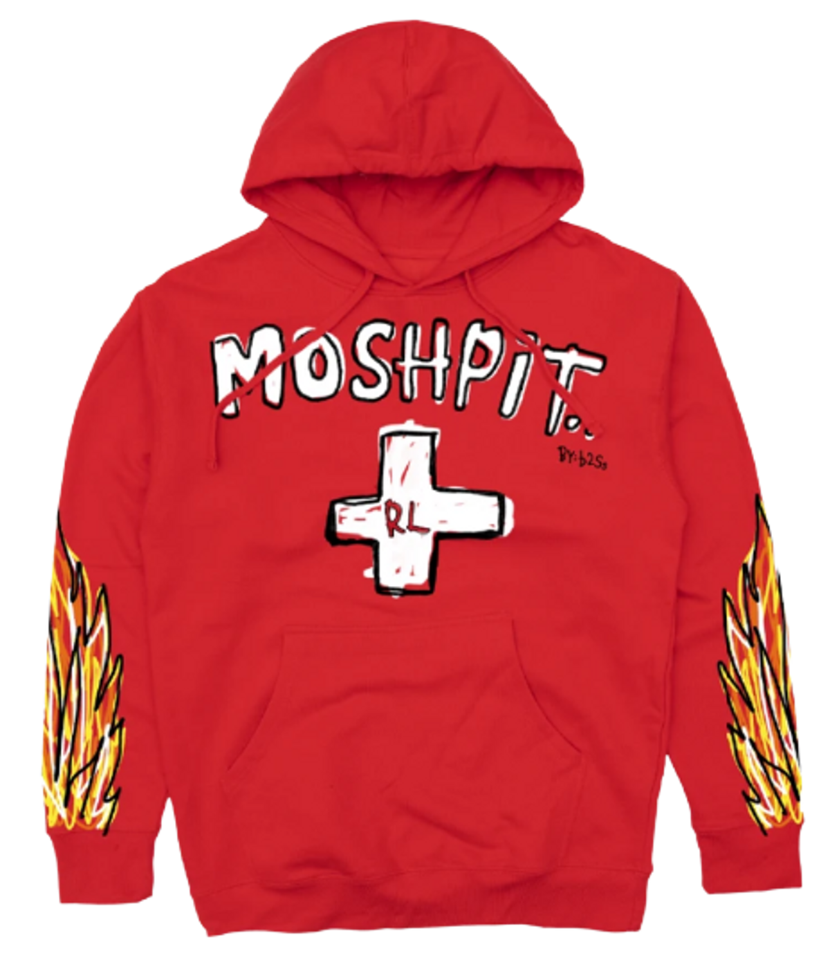 Rolling Loud Merch Moshpit Midweight Red Hoodie WHAT’S ON THE STAR?