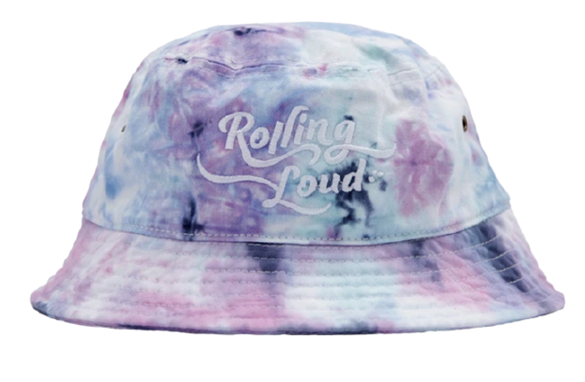 Rolling Loud Merch Tie Dye Bucket Cotton Candy Hat WHAT’S ON THE STAR?