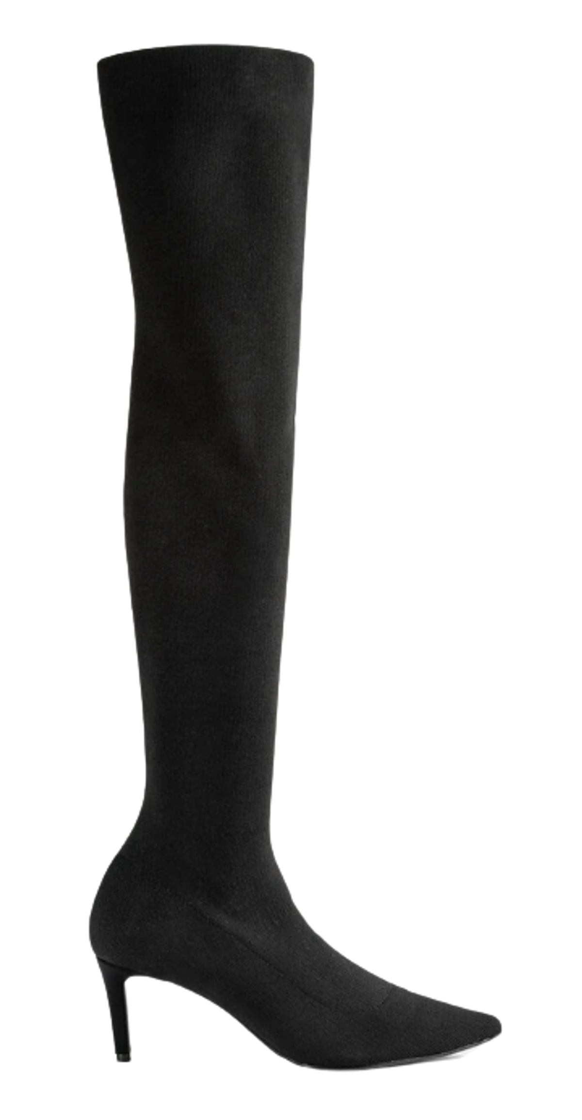 Tony Bianco Gracie Black Sock Knit 6.5cm Long Boots WHAT’S ON THE STAR?