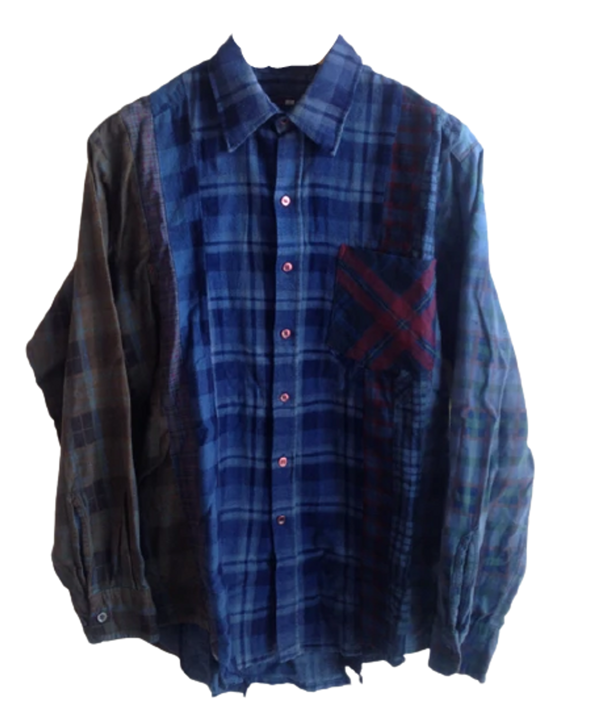 Needles Indigo Overdye 7 Cut Flannel Shirt