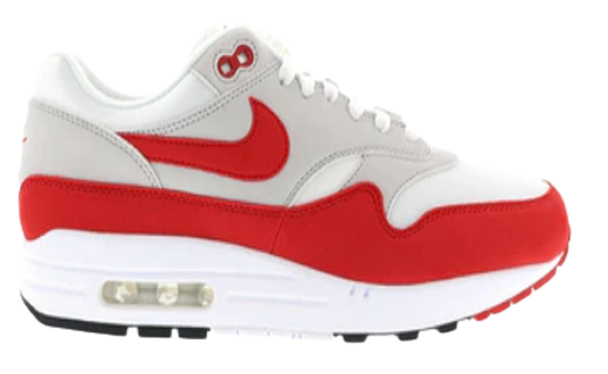 nike air max mini swoosh black red