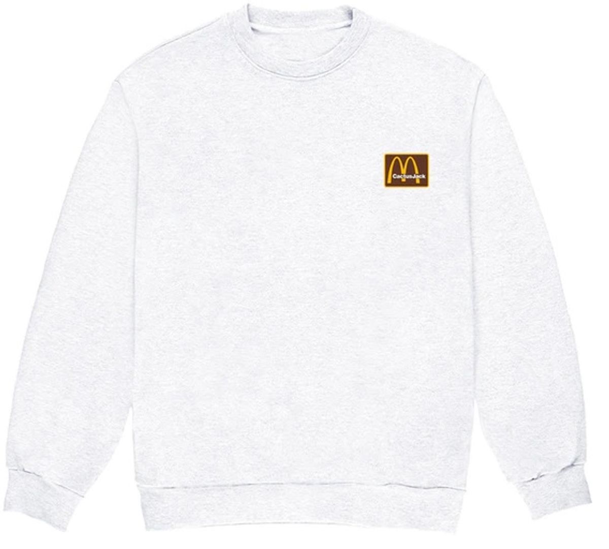 Travis Scott Merch × McDonald's Merch Staff Inv Crewneck White