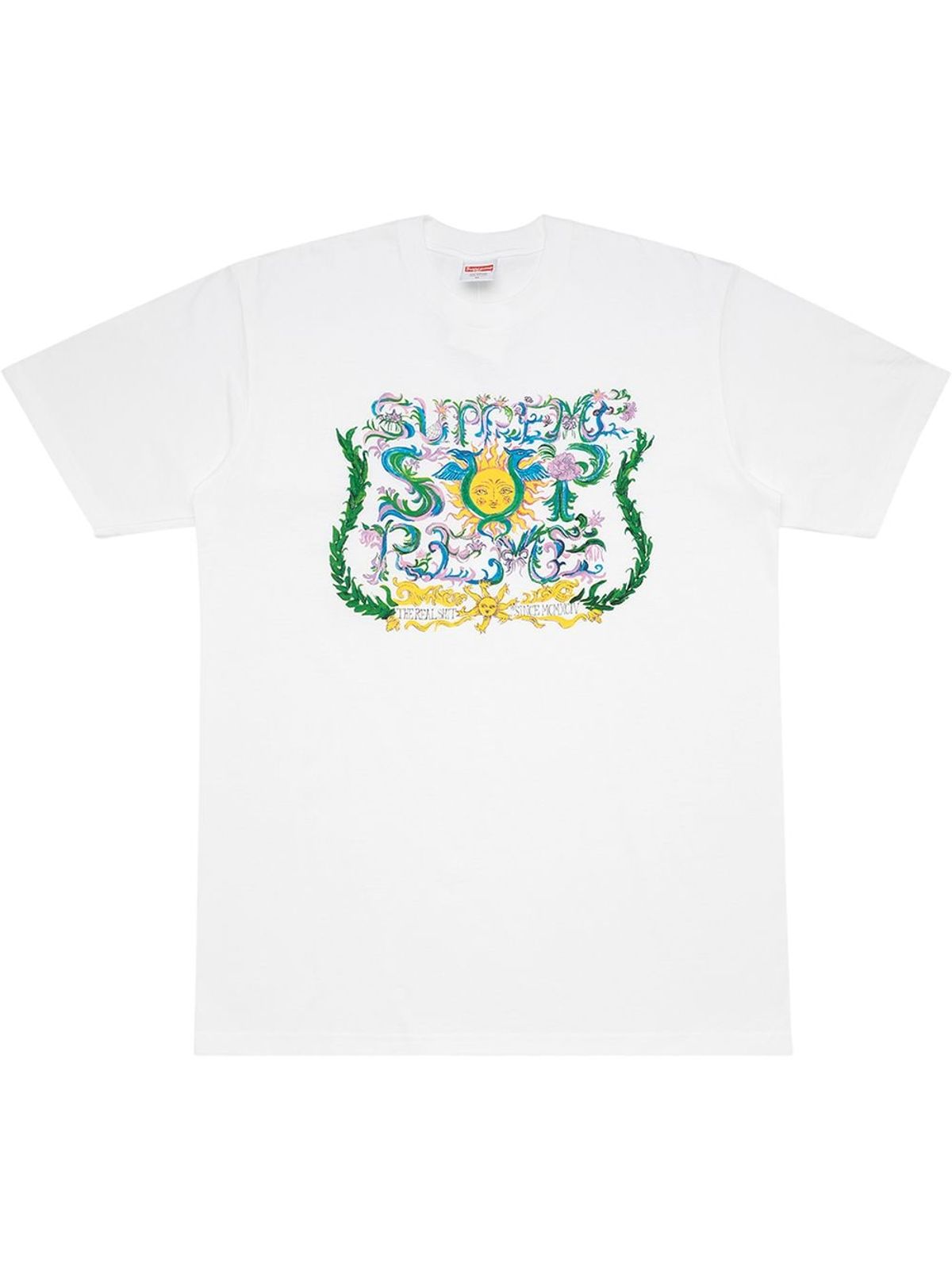 Supreme Crest Print White T-Shirt