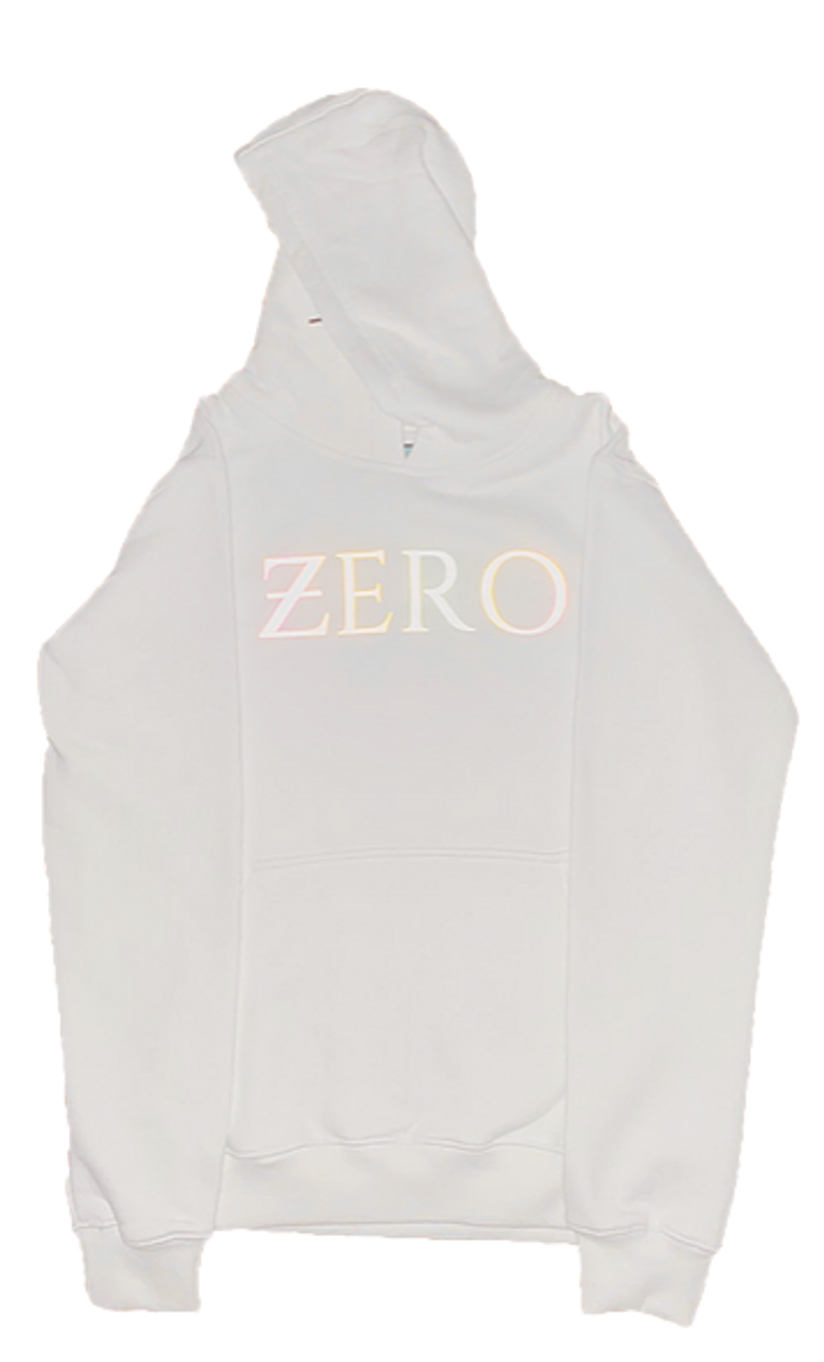 Zero Hype Clothing Holographic White Hoodie