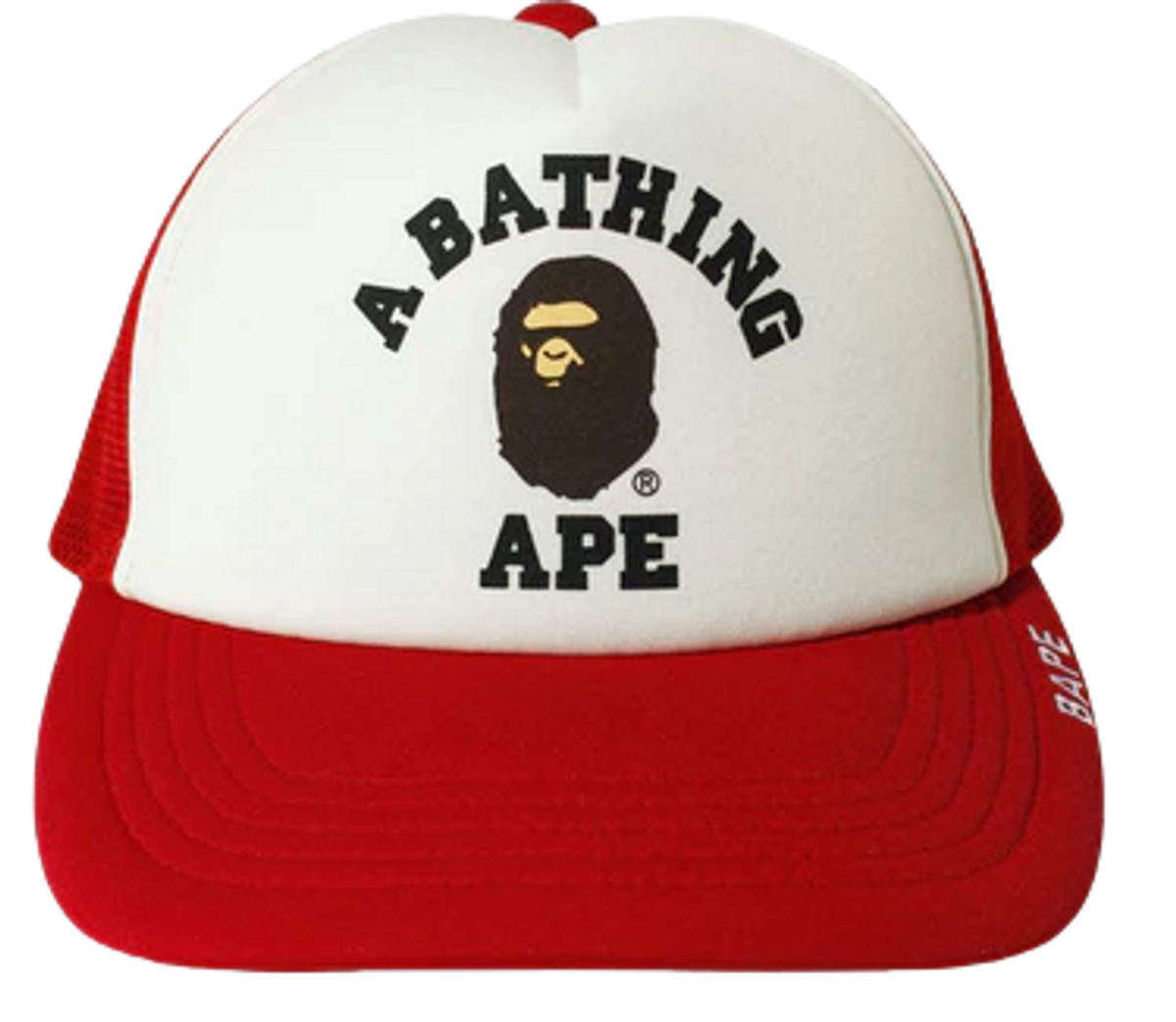 Bape College Mesh Red Cap