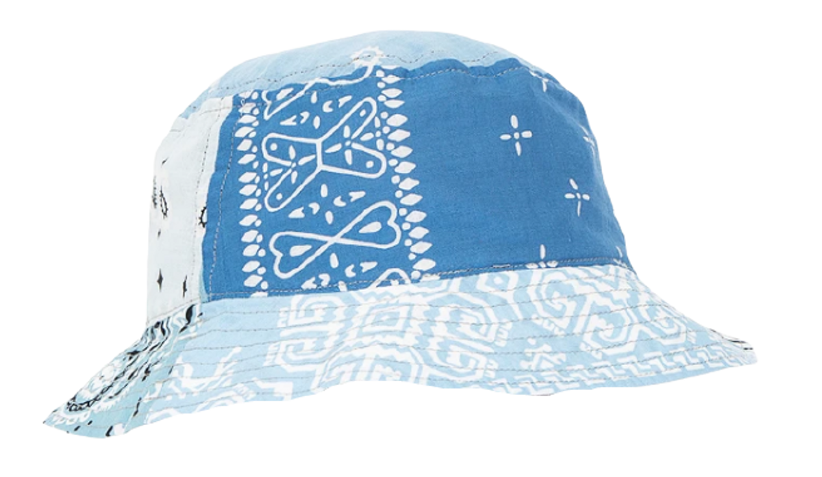 Kapital Bandana Patchwork Bucket Blue Hat