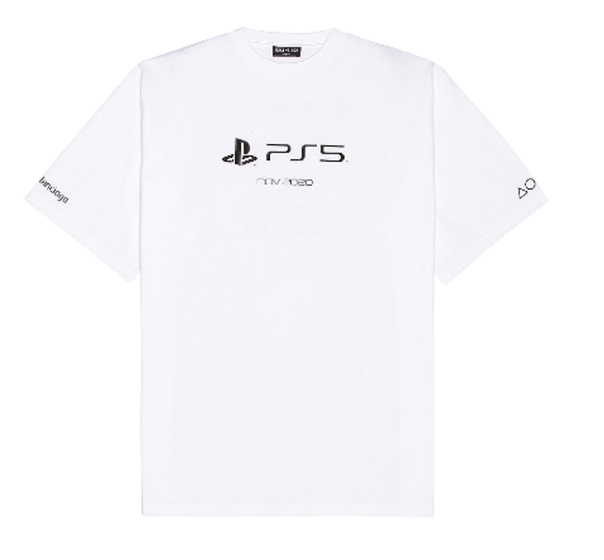 Balenciaga White Sony Playstation Edition Boxy T-Shirt
