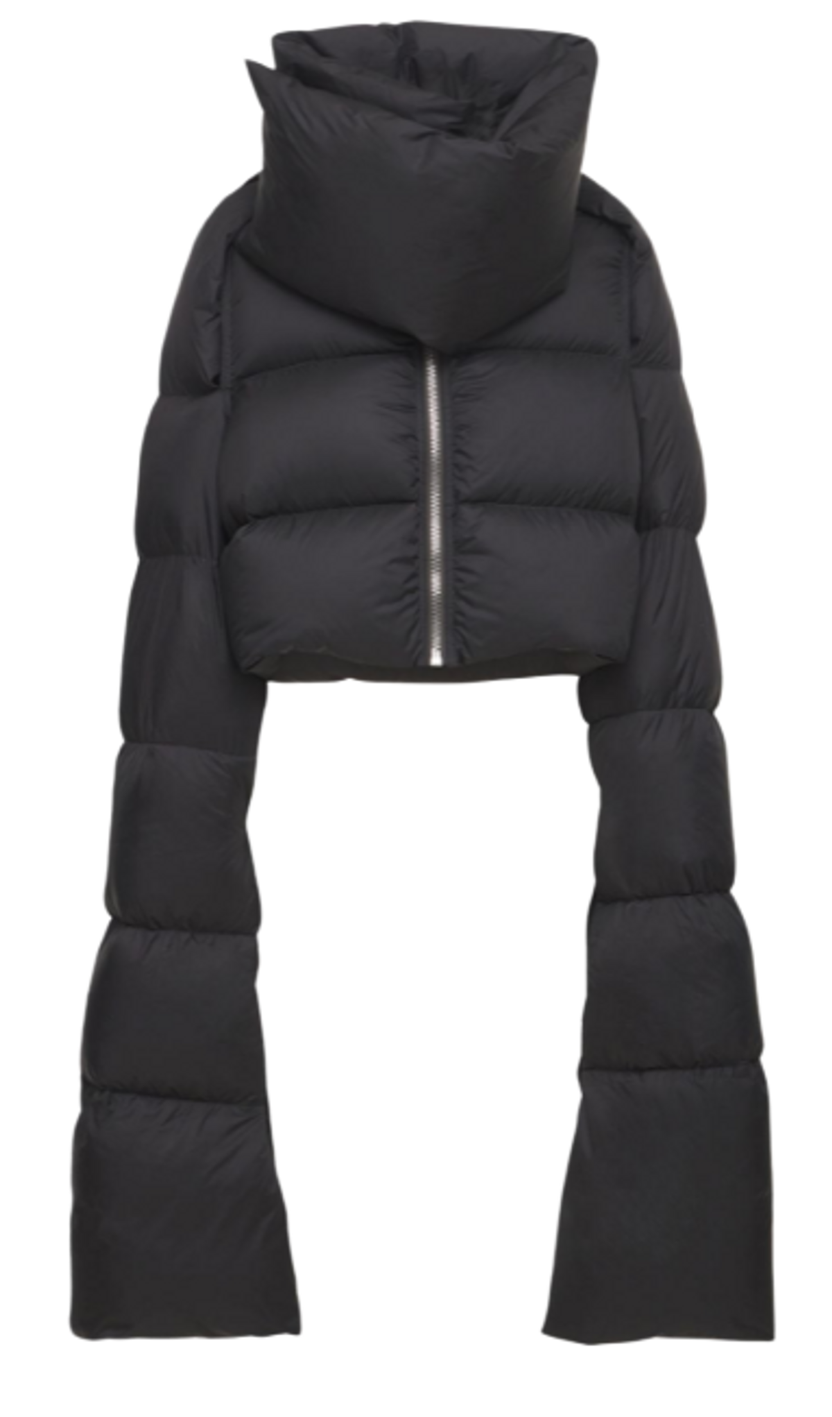 Rick Owens Lightweight Nylon Cropped Down Jacket