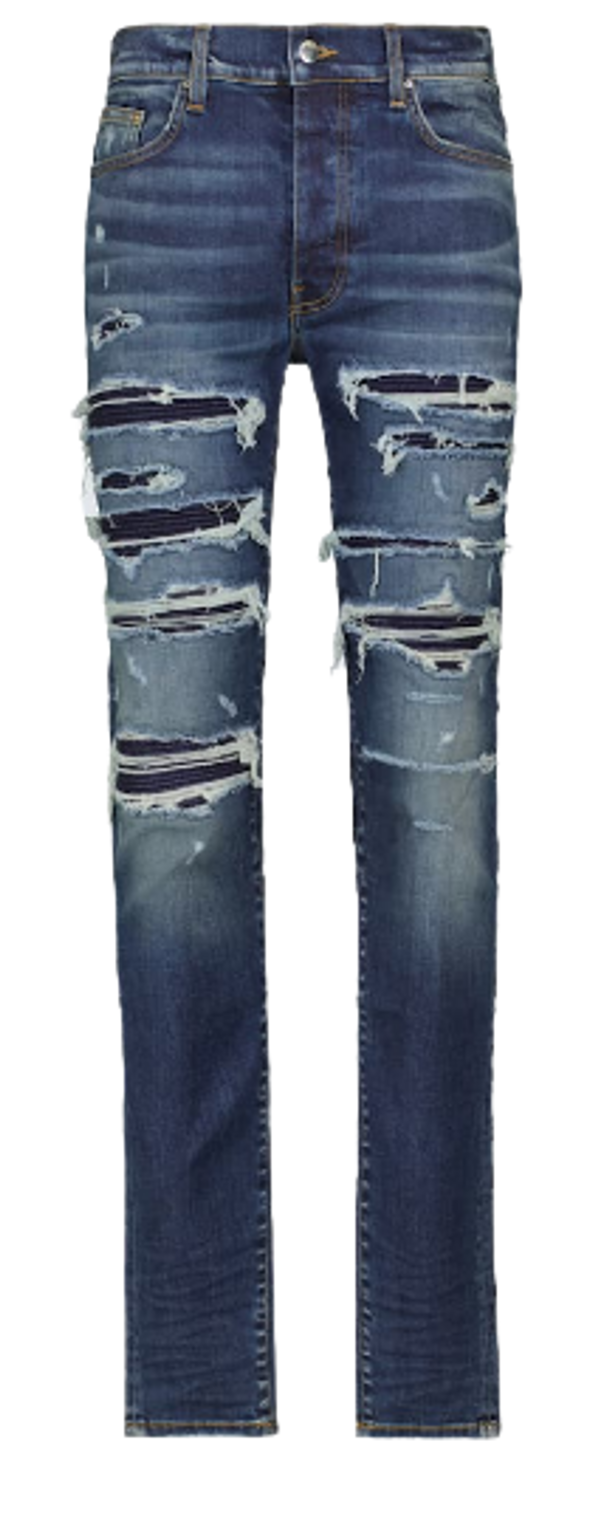 Amiri Glitter Thrasher Deep Classic Indigo Blue Jeans