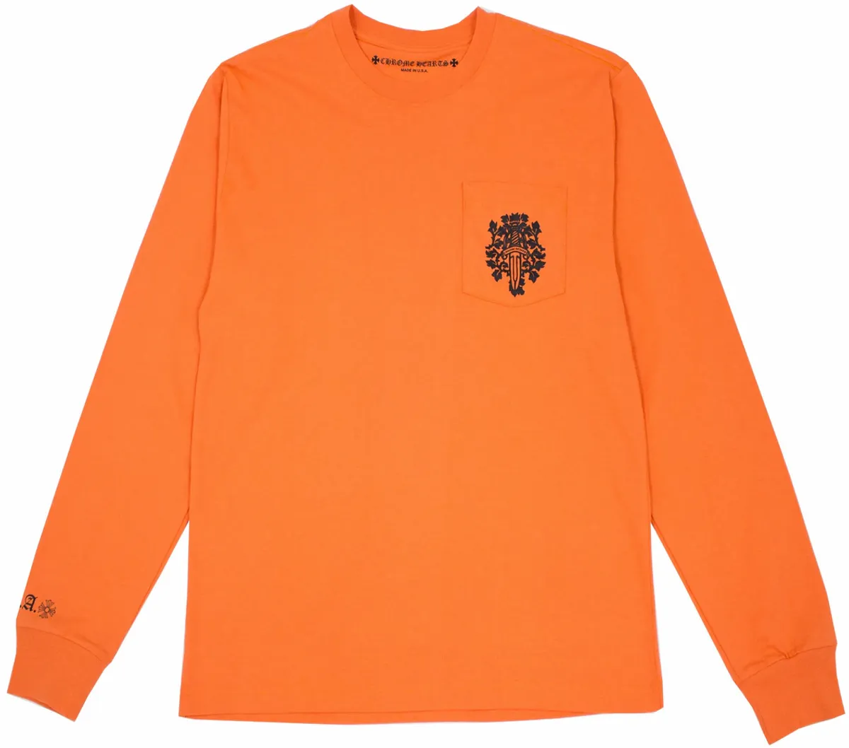 Chrome Hearts Dagger Pocket Orange Long Sleeve