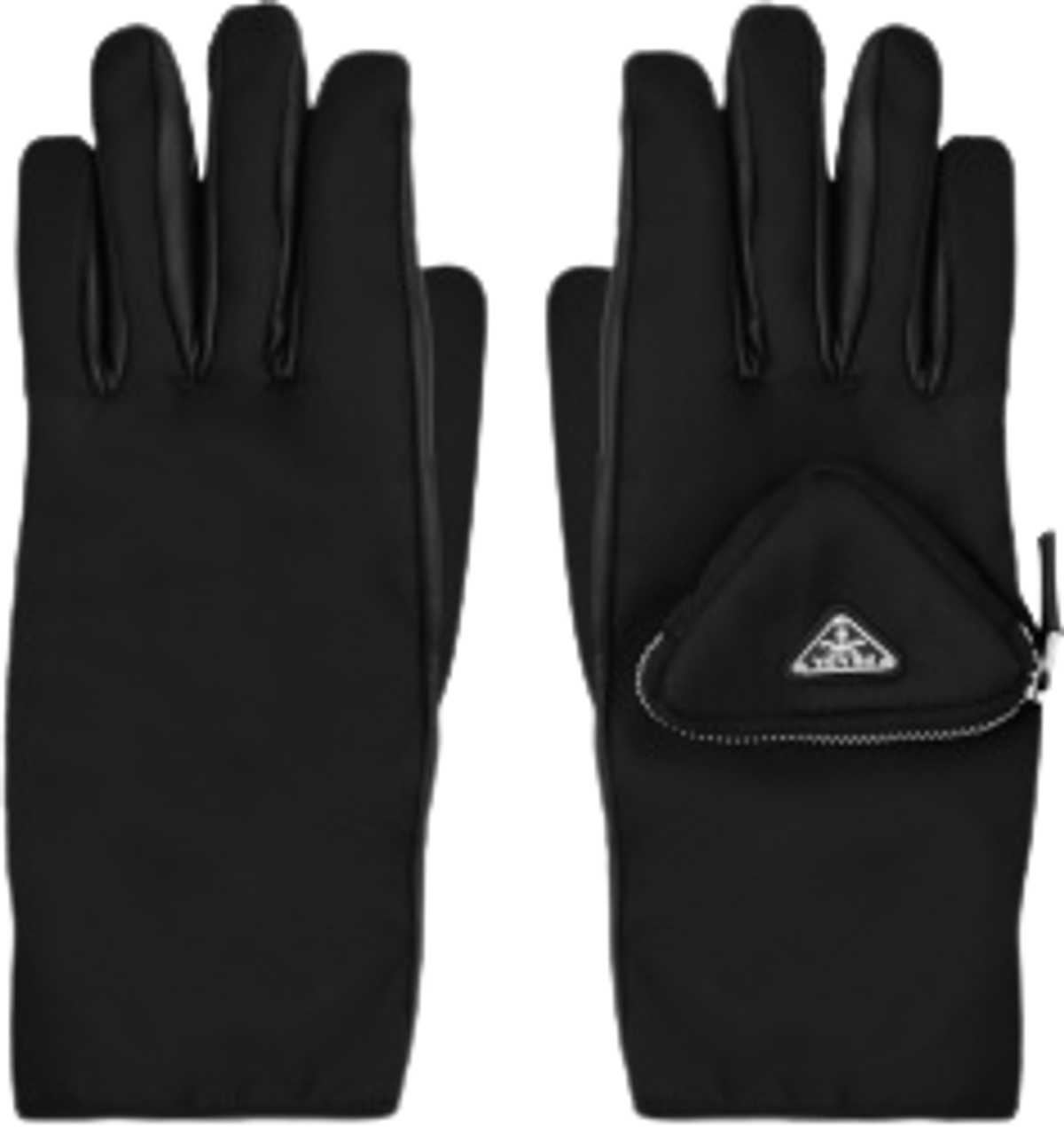 Prada Pouch Detail Logo Gloves WHAT’S ON THE STAR?